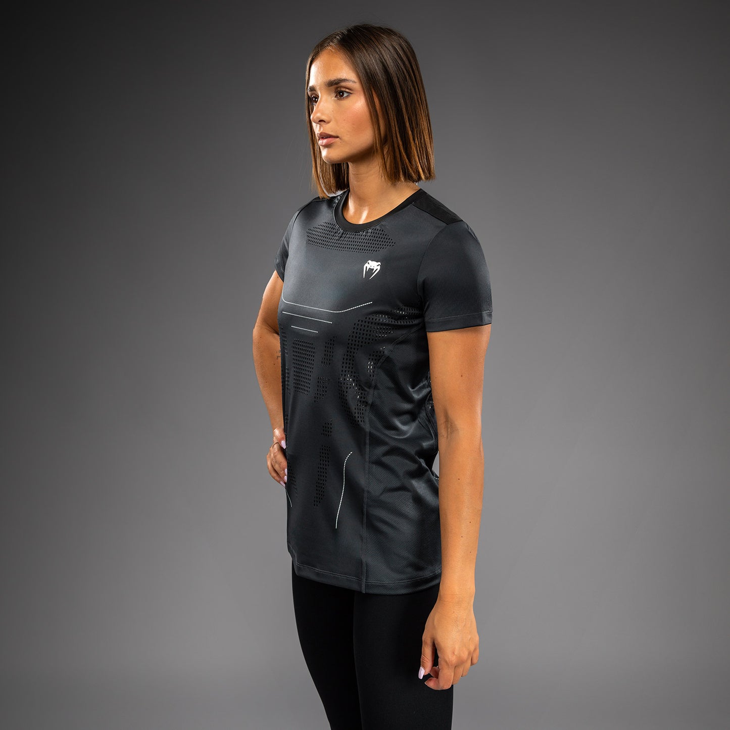 Venum Technical 3.0 Damen Dry Tech T-Shirt - Grigio tempesta