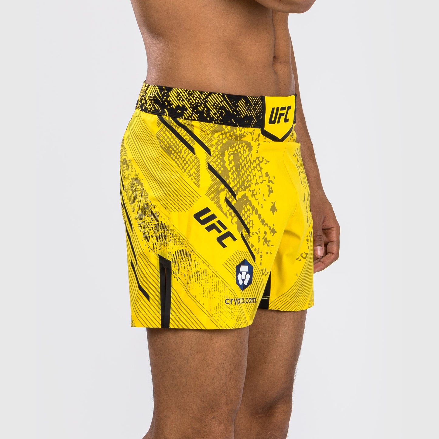 UFC Adrenaline by Venum Personalisierte Authentic Fight Night Herren-Kampfshort - Kurze Passform - Gelb