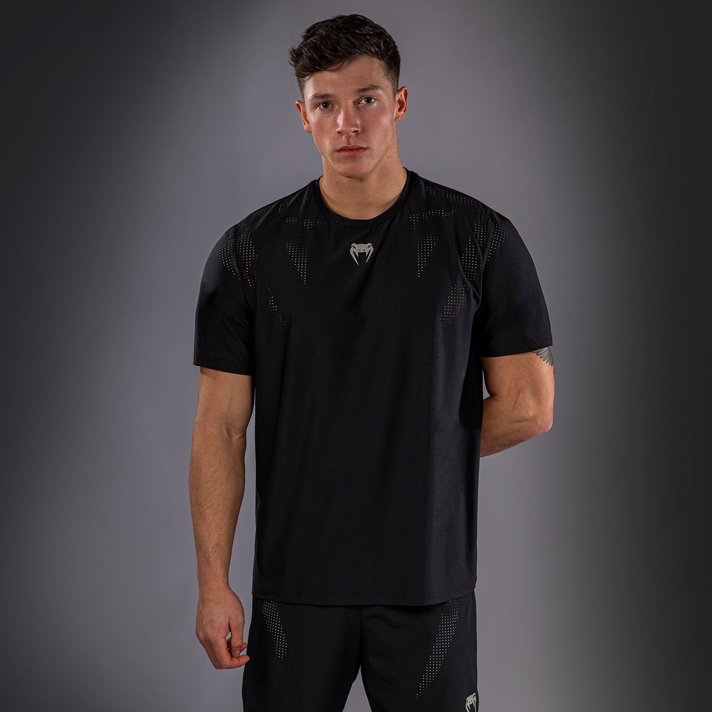 Venum Lazer Dry-Tech-T-Shirt - Schwarz/Grau