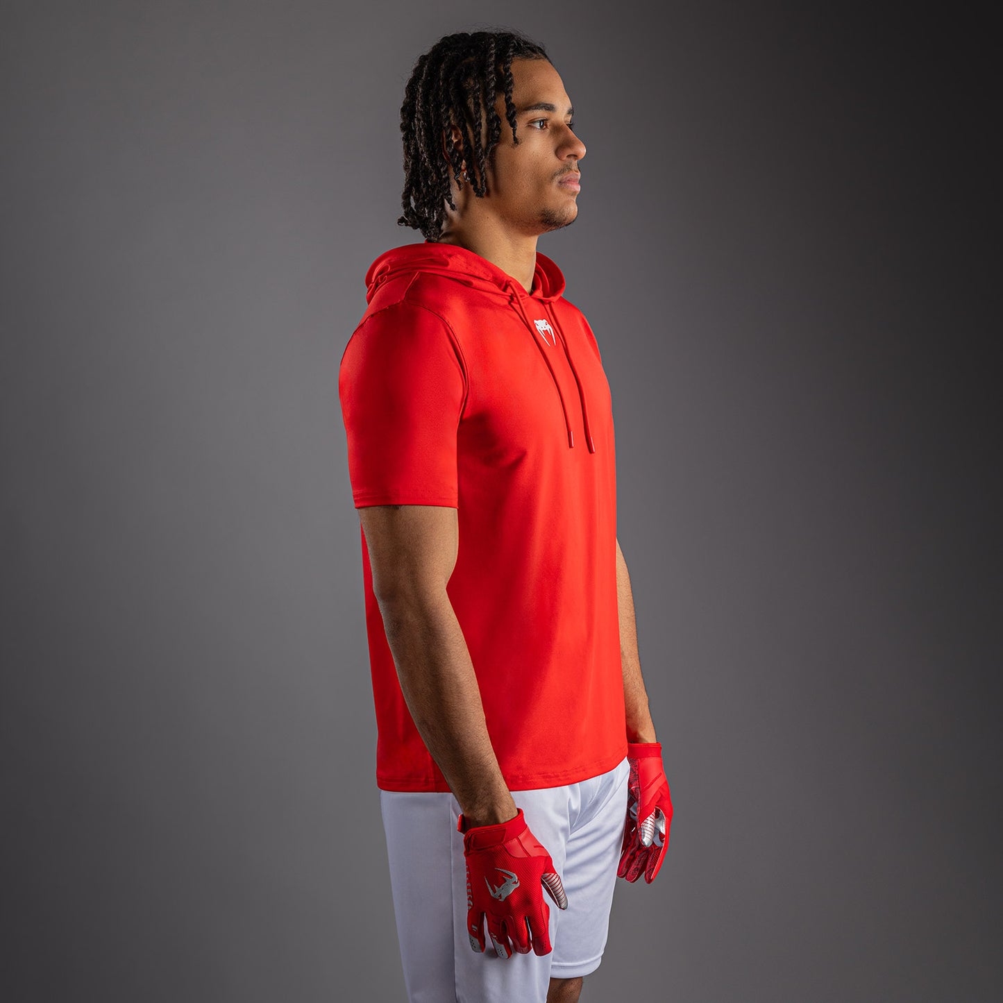 Venum Elite Kurzarm Dry-Tech Kapuzenpullover - Rot