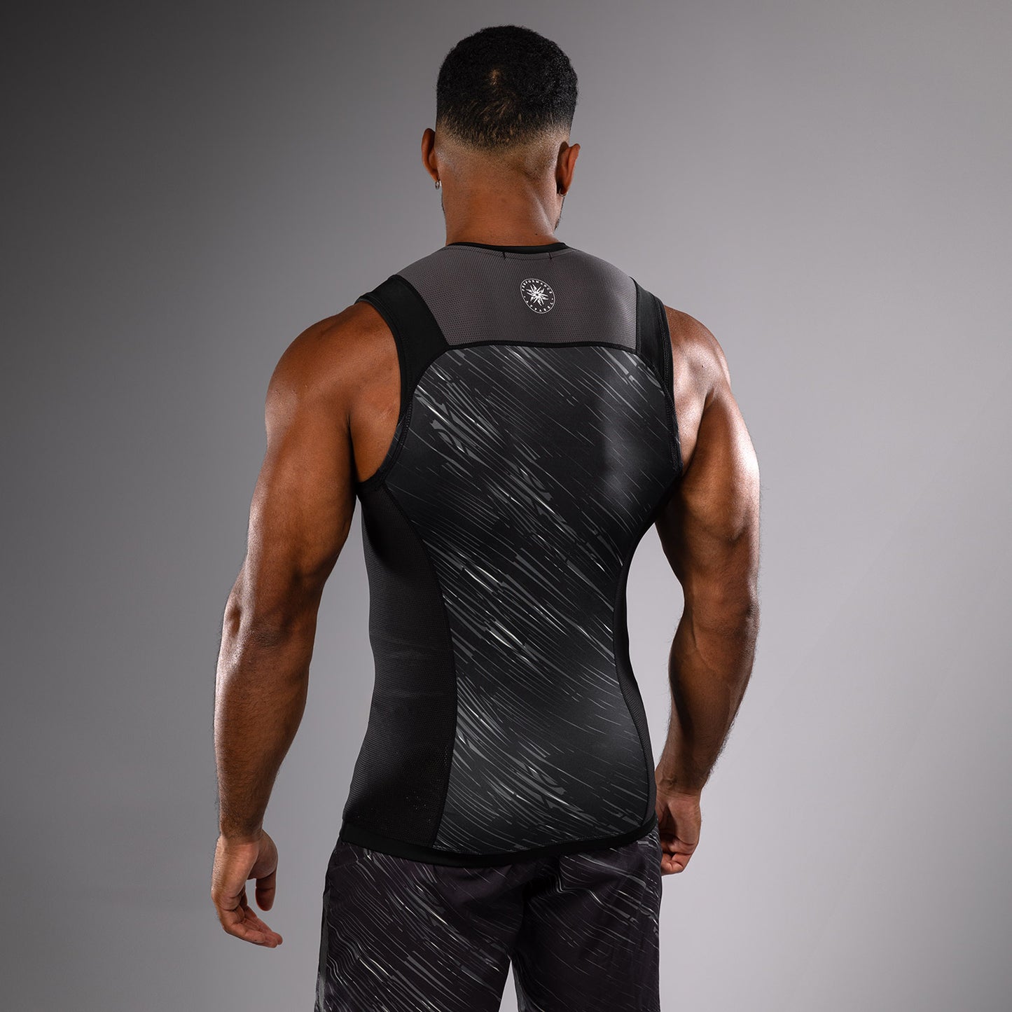 Venum Rapid Ärmelloses Rashguard - Schwarz/Sturmgrau