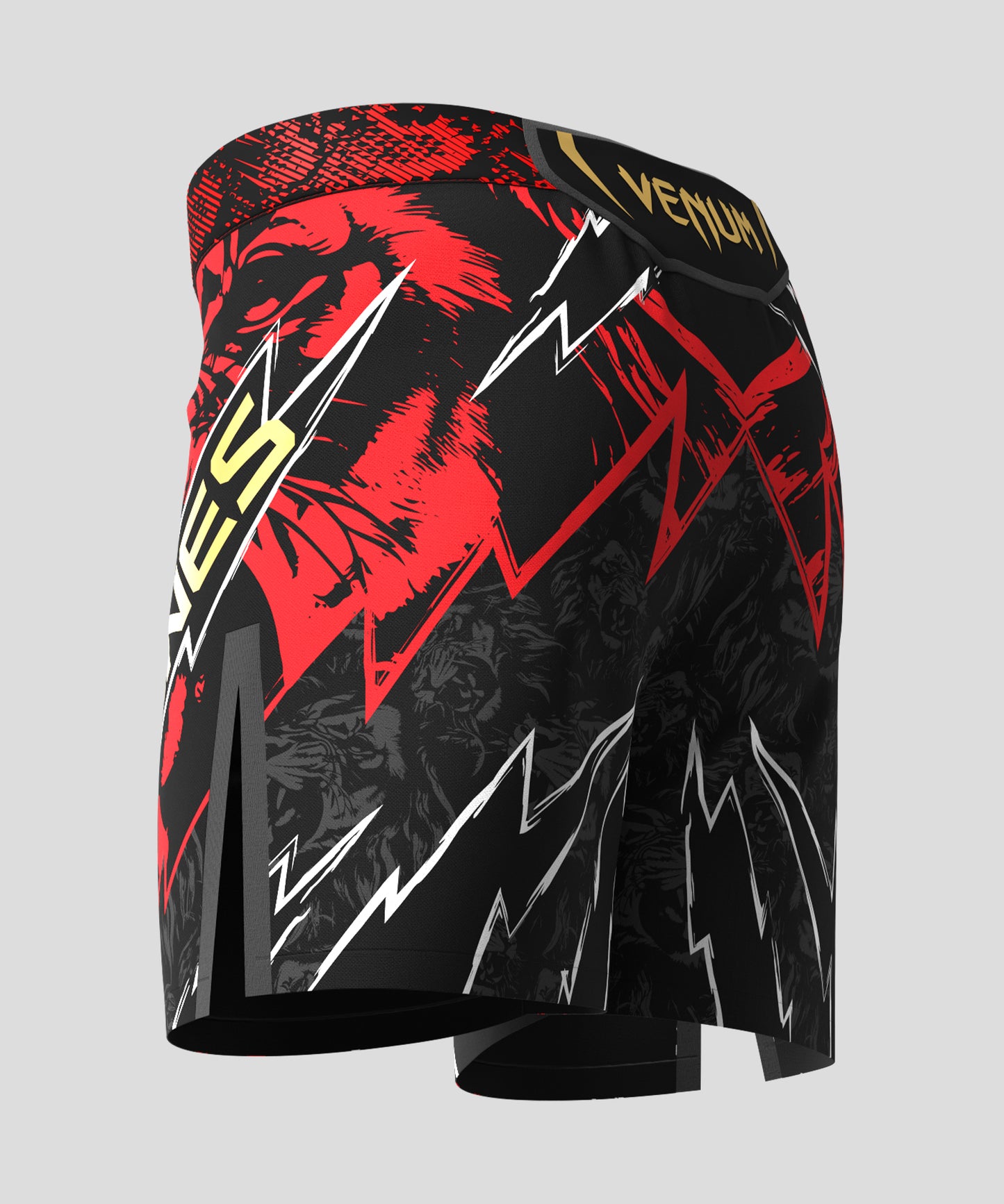 UFC Unrivaled by Venum Jon Jones Herren Short Fit Fight Short - Rot