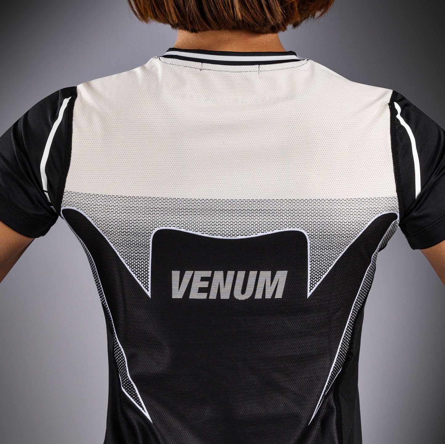 Venum Adrenaline Damen Dry-Tech T-Shirt – Schwarz/Elfenbein