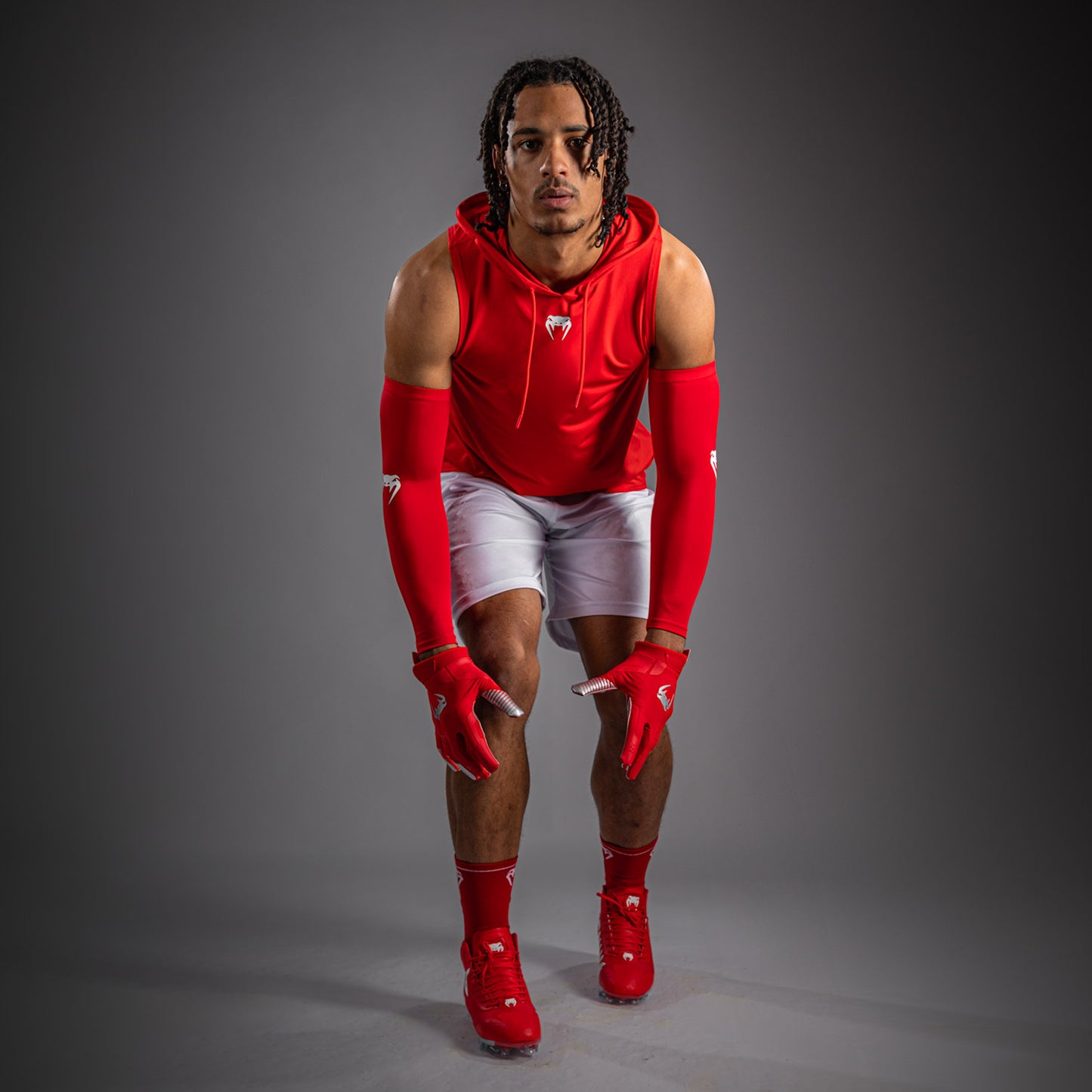 Venum Elite Ärmelloser Dry-Tech Kapuzenpullover - Rot