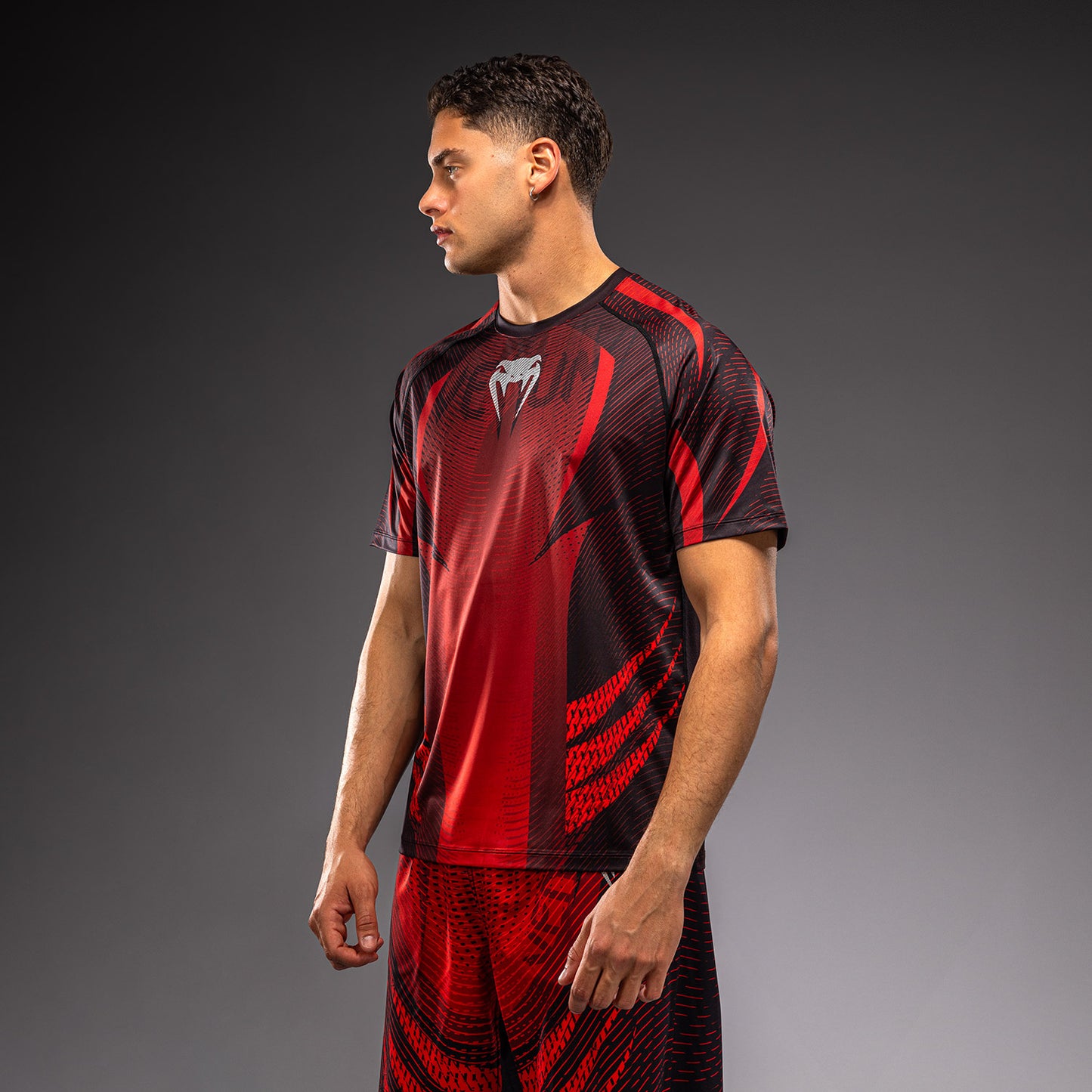 Venum Galactic 3.0 Dry-Tech T-Shirt - Rot/Silber