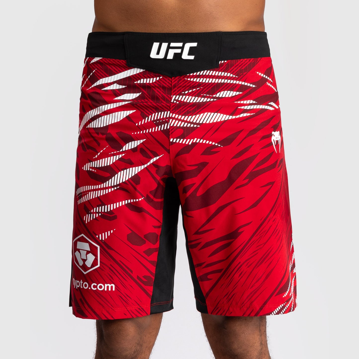UFC Fusion by Venum Personalized Authentic Fight Night Herren Fight Short - Long Fit - Rot