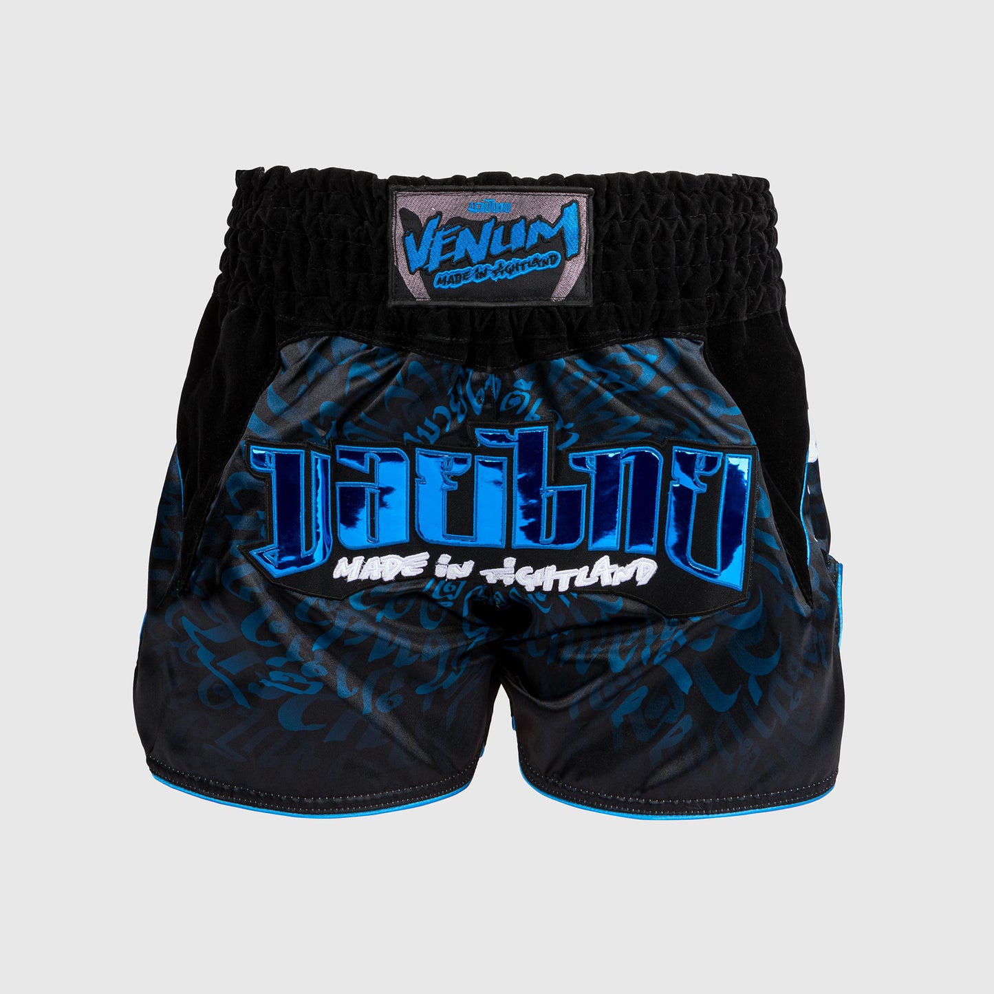 Venum Attack Muay Thai Shorts - Schwarz/Blau