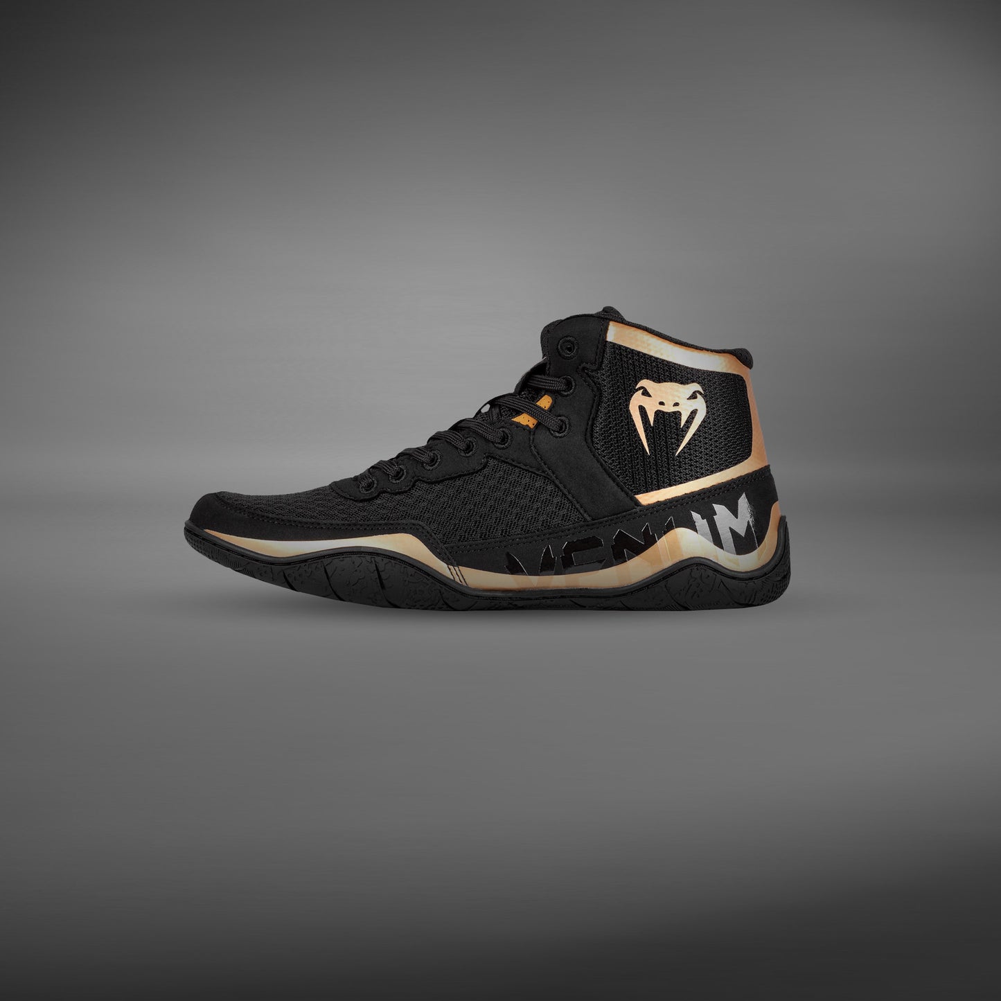 Venum Elite Wrestling Schuhe - Schwarz/Bronze