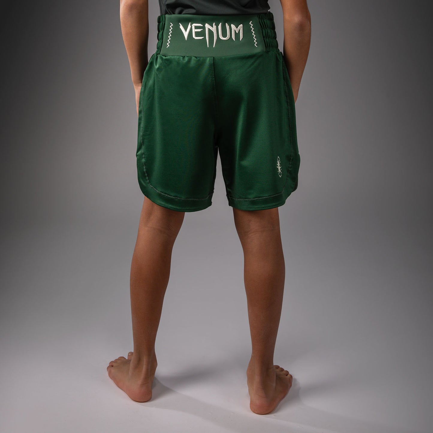 Venum Attack Kids Boxshorts - Waldgrün/Off-White
