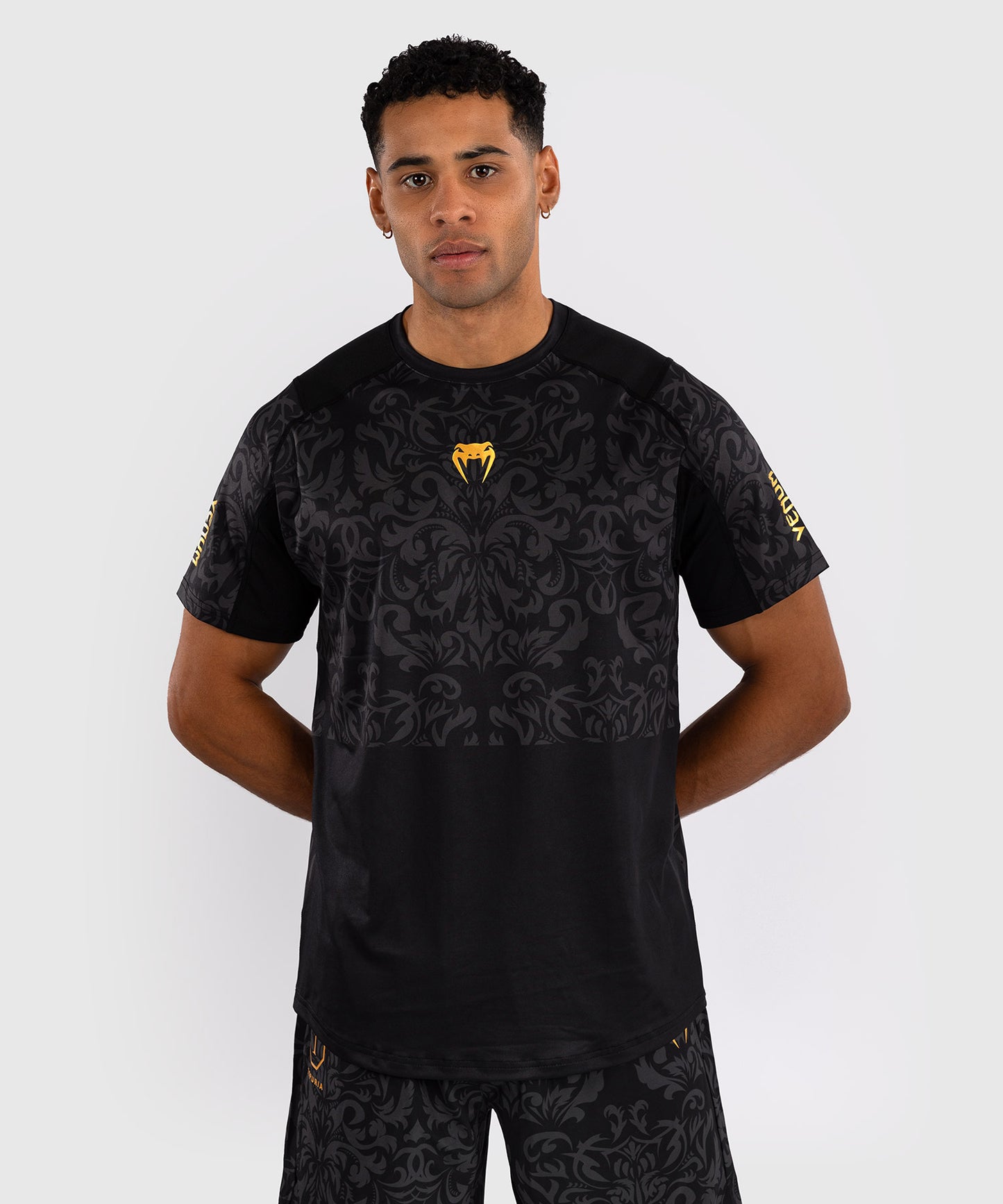Venum x Topuria Unmatched Edition Dry-Tech Shirt - Schwarz/Gold