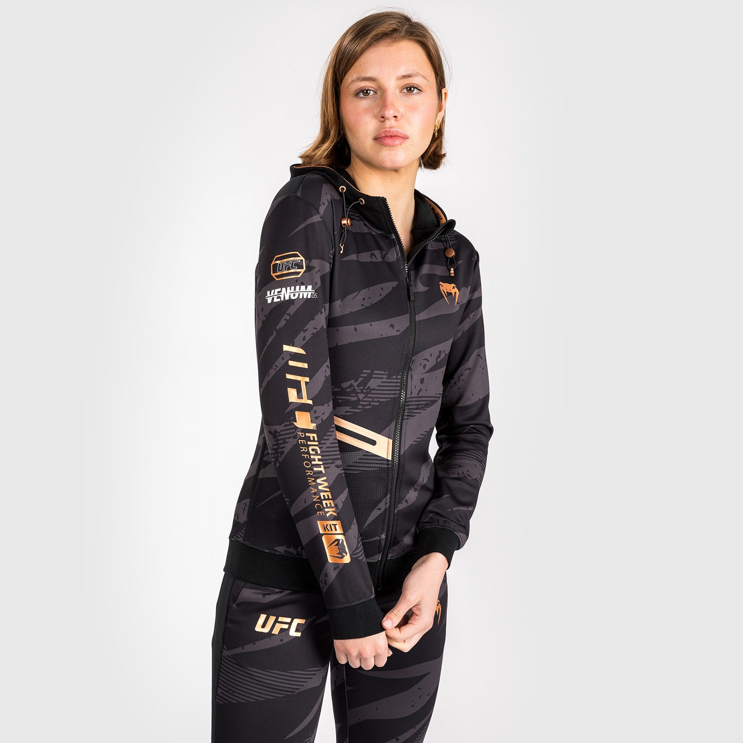 UFC Adrenaline by Venum Fight Week Frauen Zip Hoodie - Urban Camo