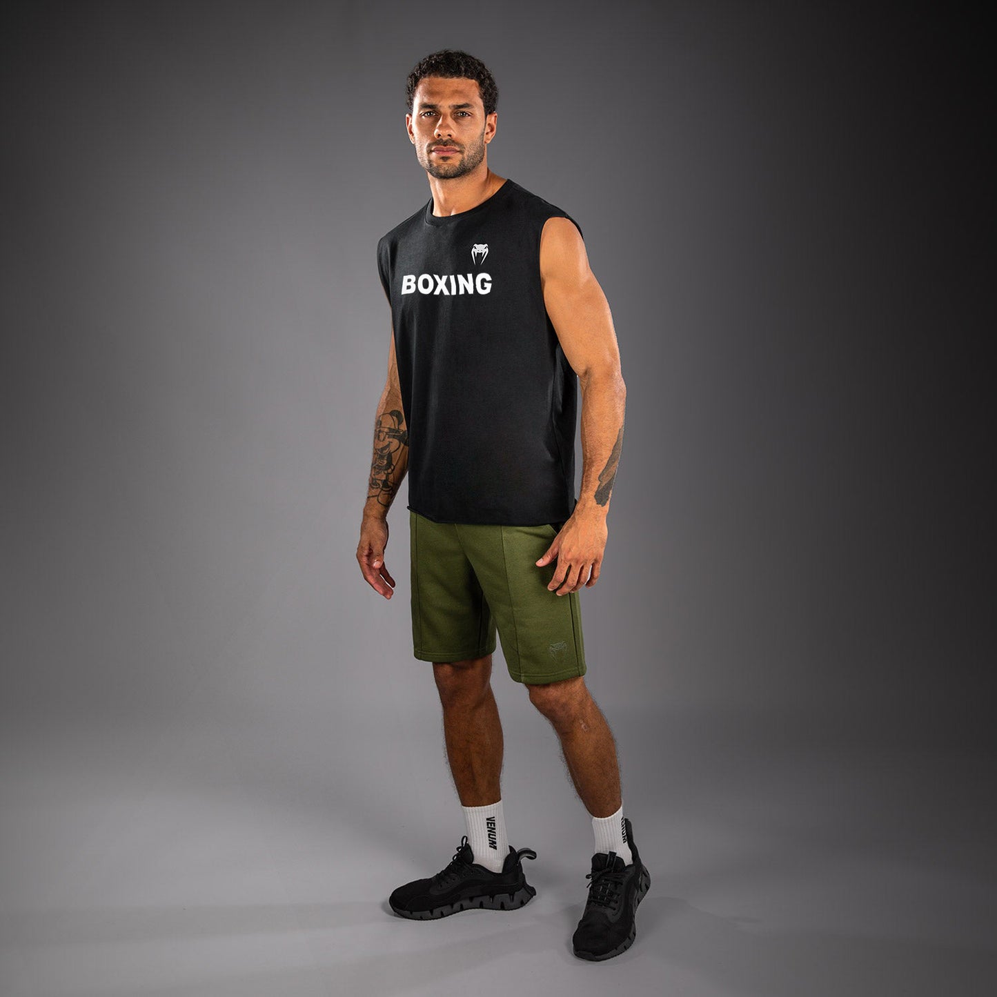 Venum Boxing VT Ärmelloses T‑Shirt – Schwarz
