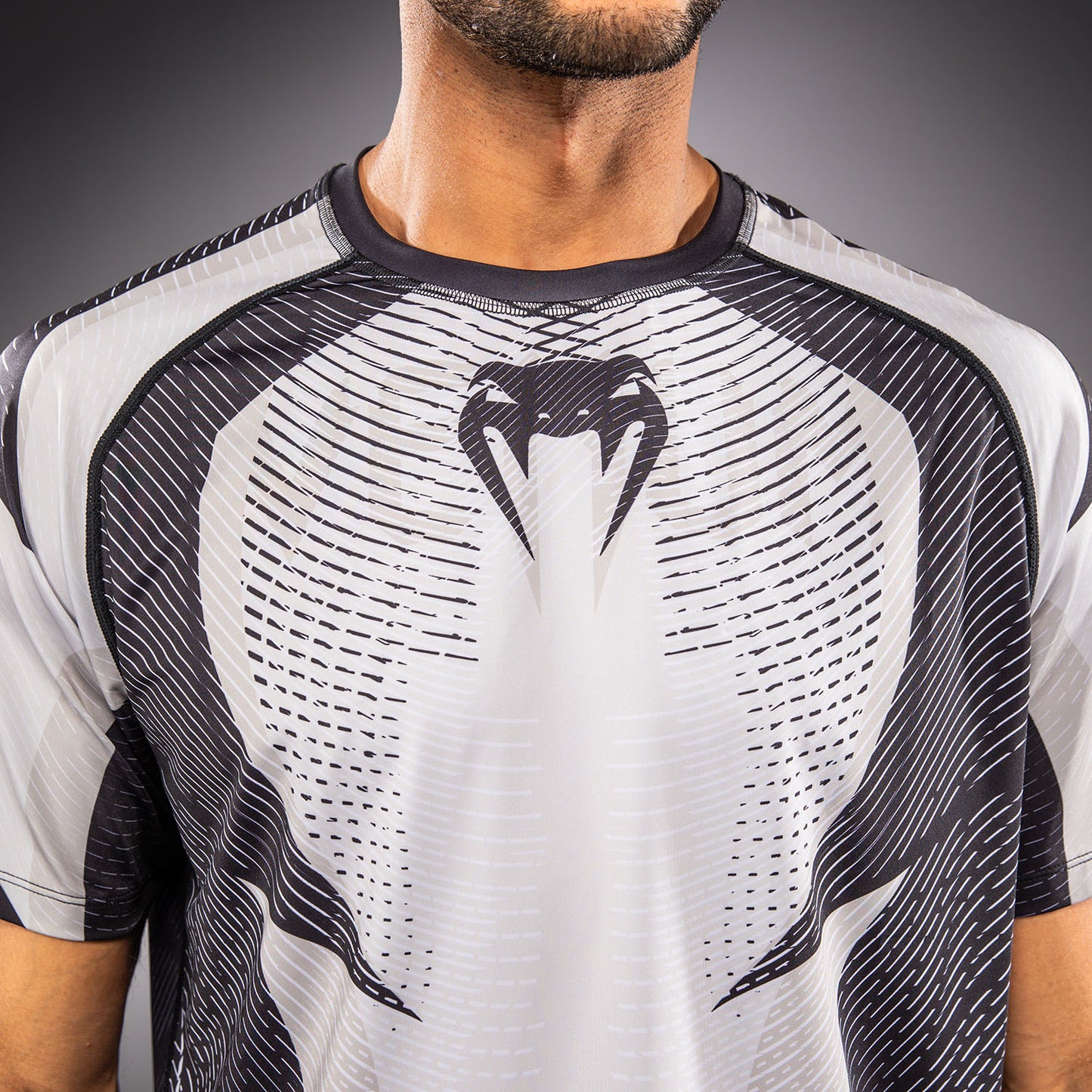 Venum Galactic 3.0 Dry-Tech T-Shirt - Cremeweiß/Schwarz