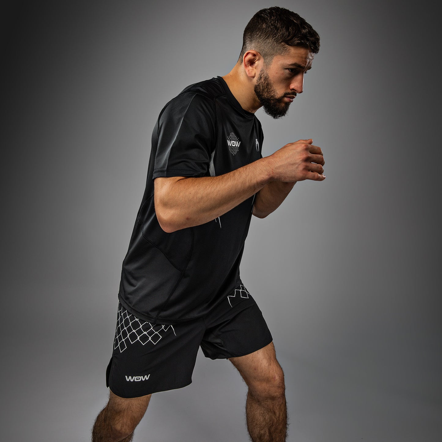 Venum x WOW FC Dry-Tech T-Shirt - Schwarz/Grau
