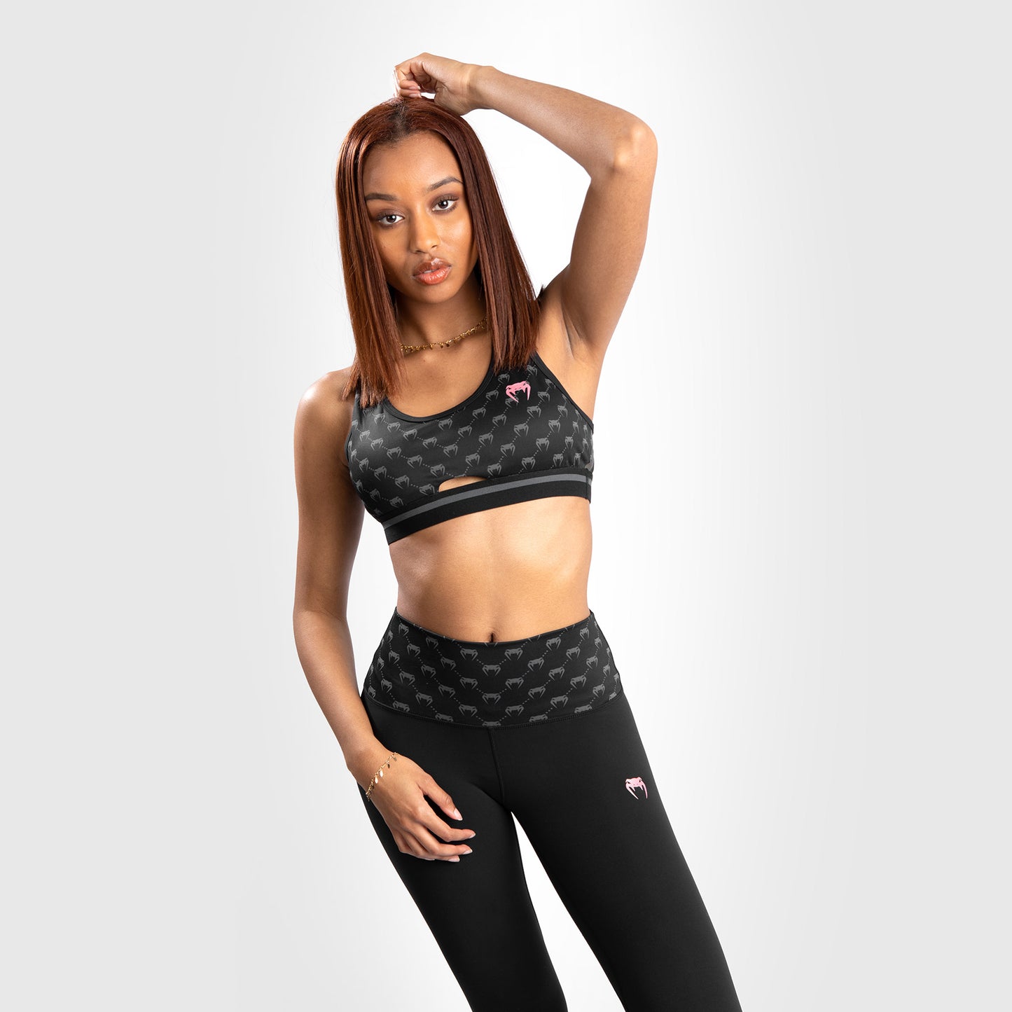Venum Monogram Sport-BH – Schwarz/Roségold