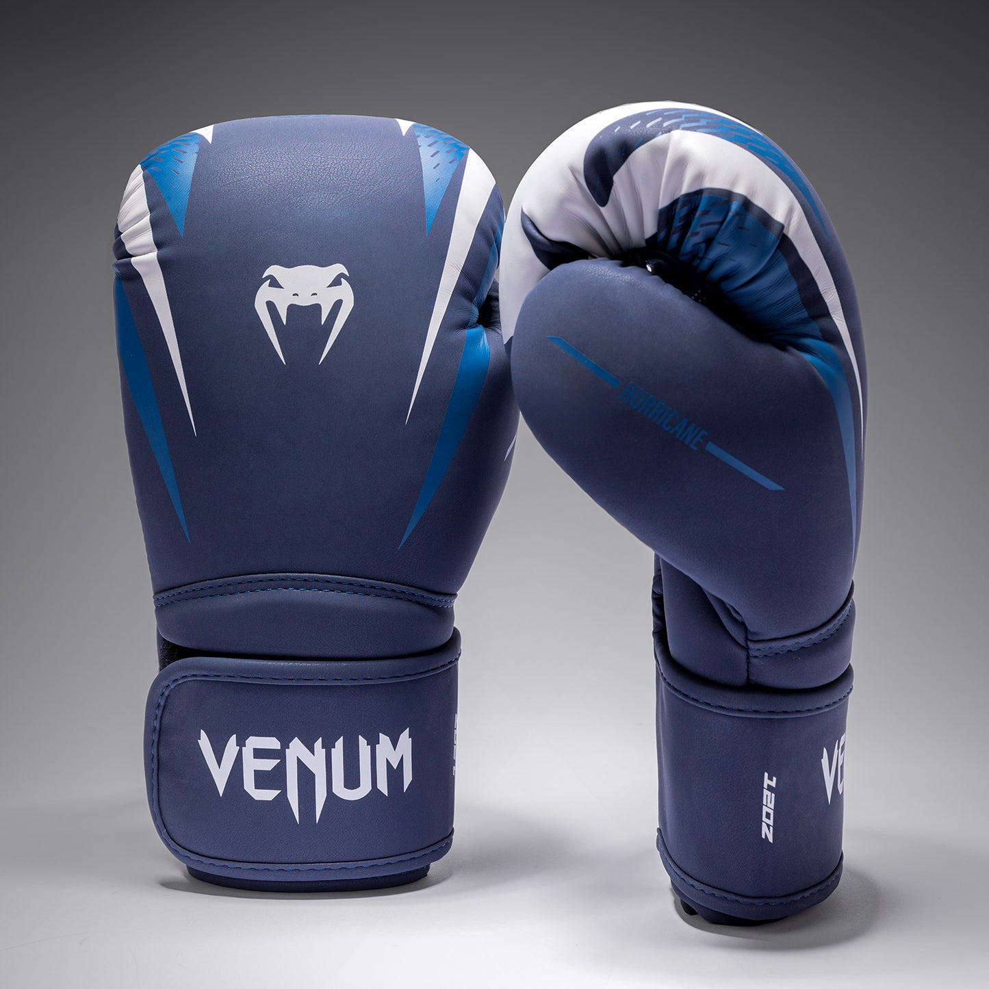 Venum Hurricane Boxhandschuhe – Mitternachtsblau/Weiß