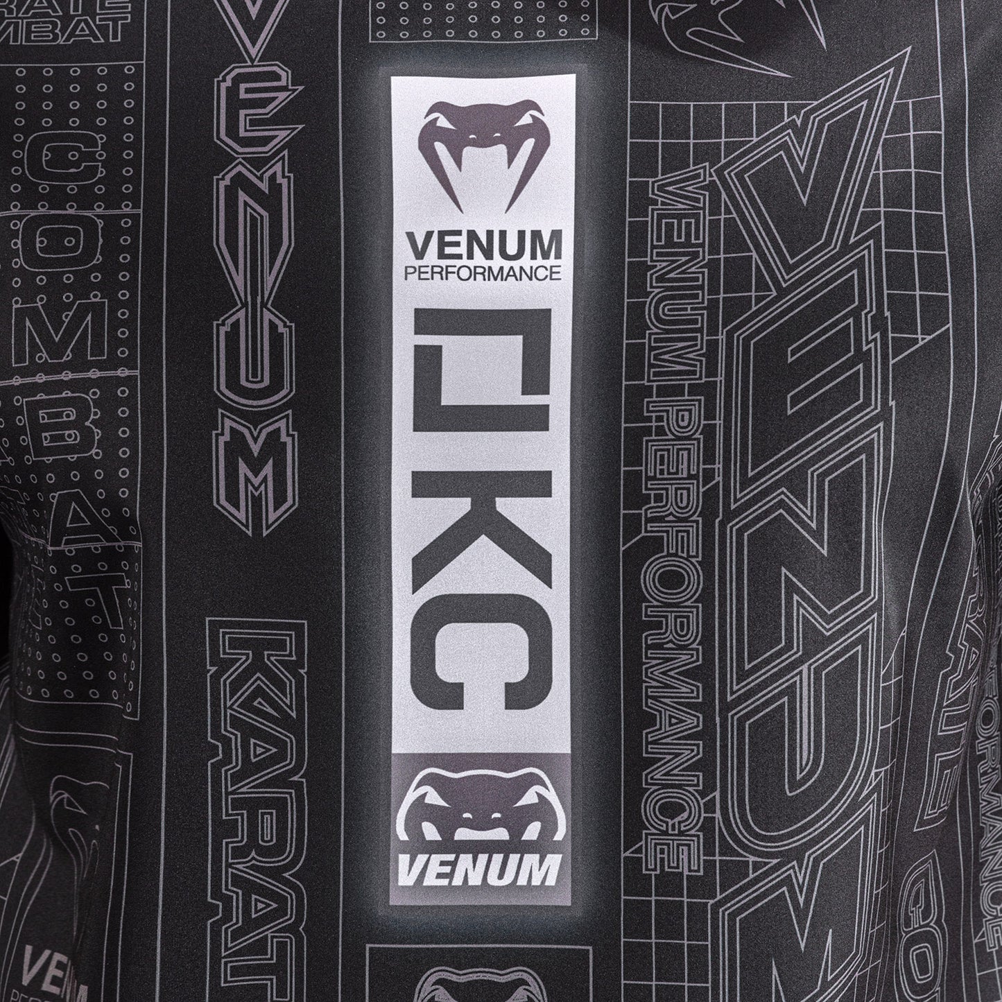 Karate Combat by Venum Dry-Tech-T-Shirt – Schwarz/Grau