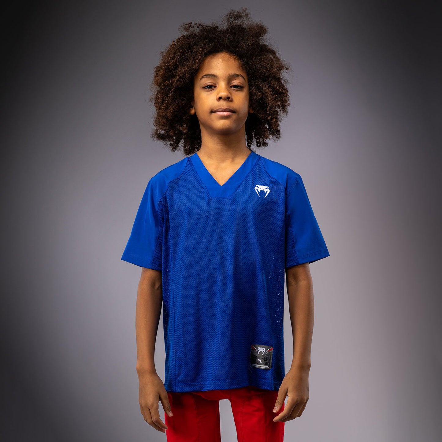 Venum Elite Fußball Kurzarmtrikot für Kinder - Königsblau