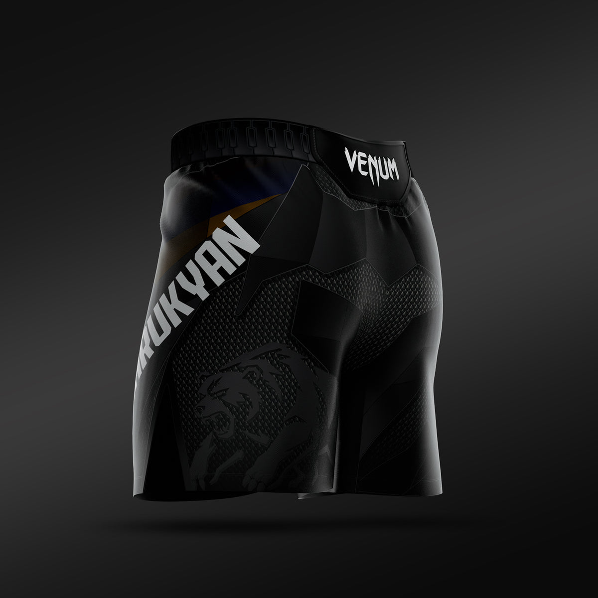UFC Adrenaline Unrivaled by Venum Herren Fight-Shorts kurze Passform Arman Tsarukyan - Schwarz