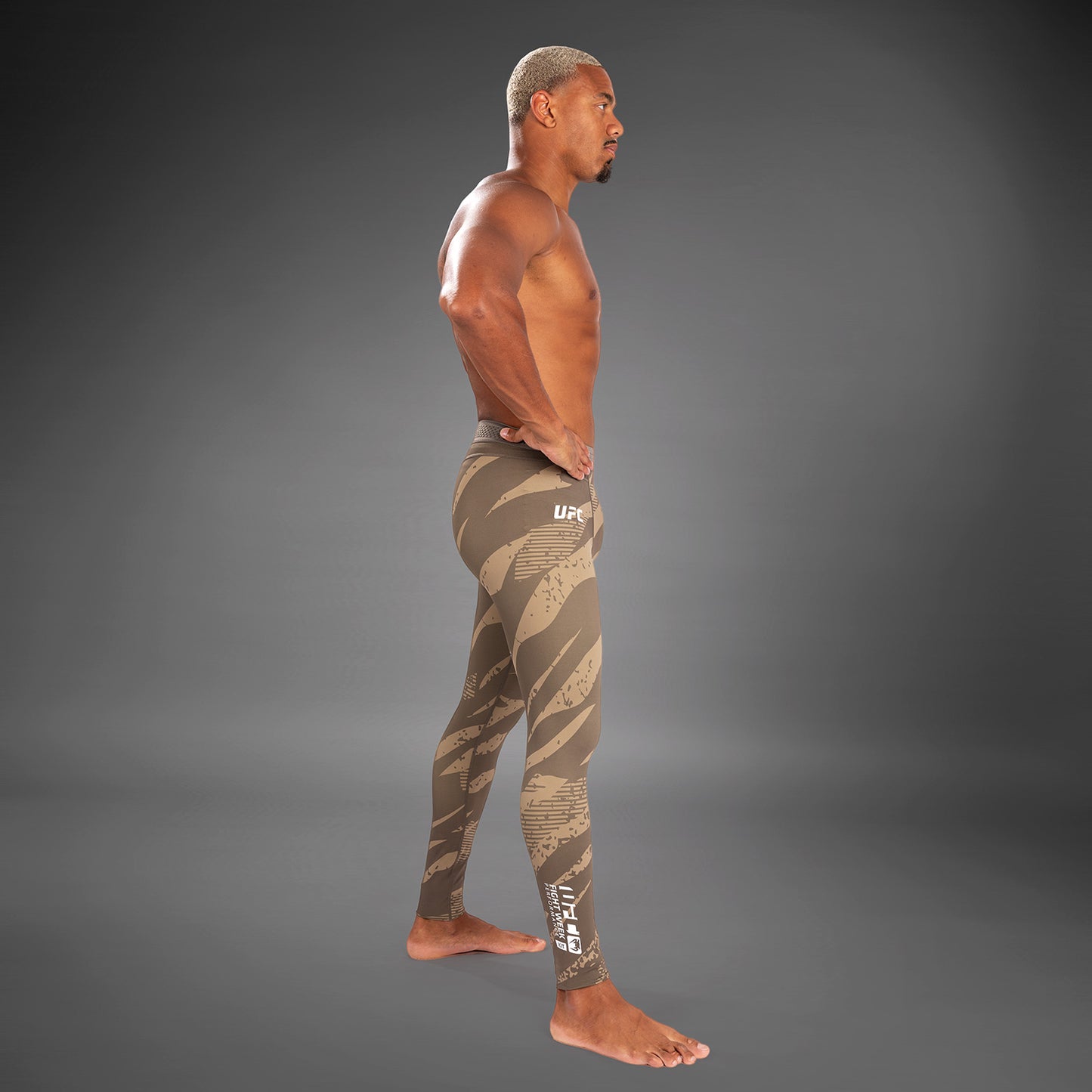 UFC Adrenaline by Venum Fight Week Performance Herren-Tight - Desert Camo