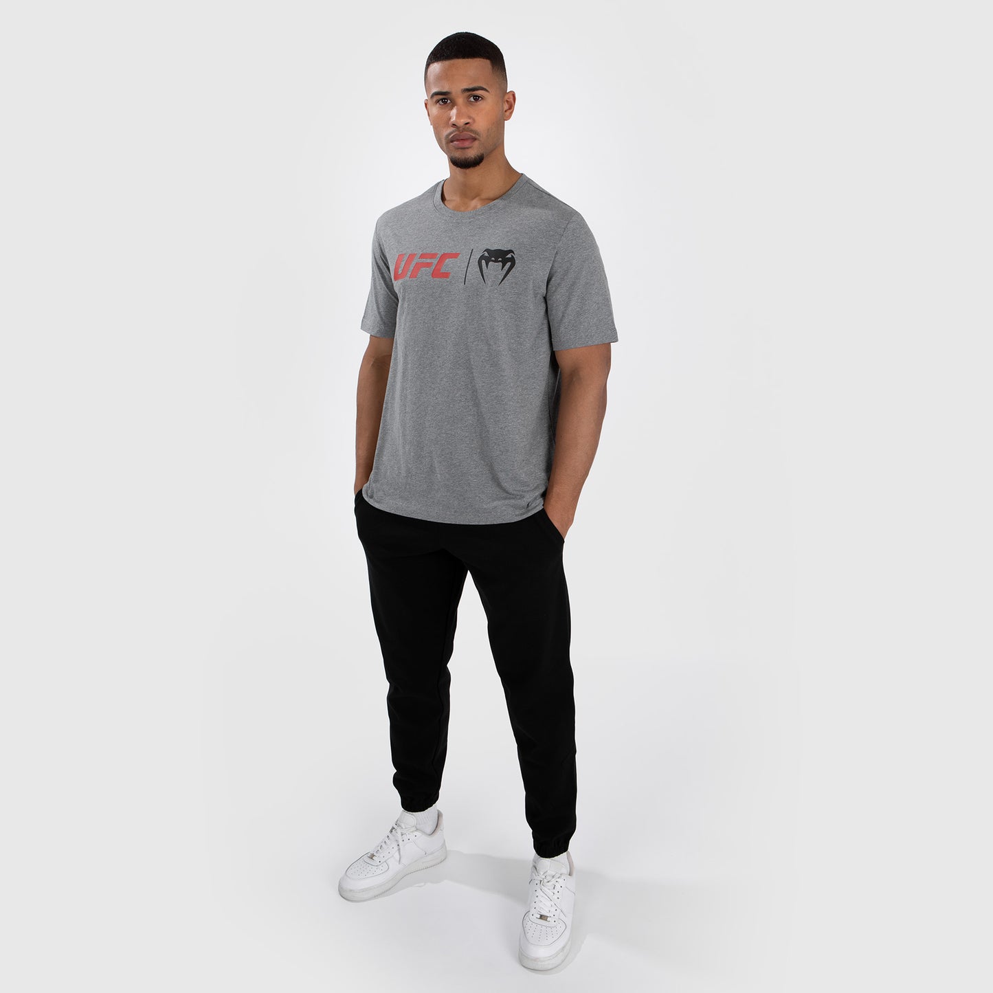 UFC Venum Classic T-Shirt - Grau/Rot