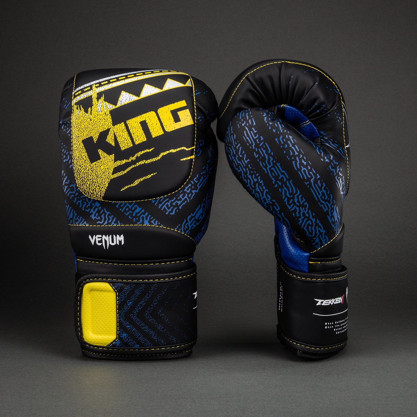 Venum x TEKKEN 8 Boxhandschuhe - King - Schwarz/Gelb