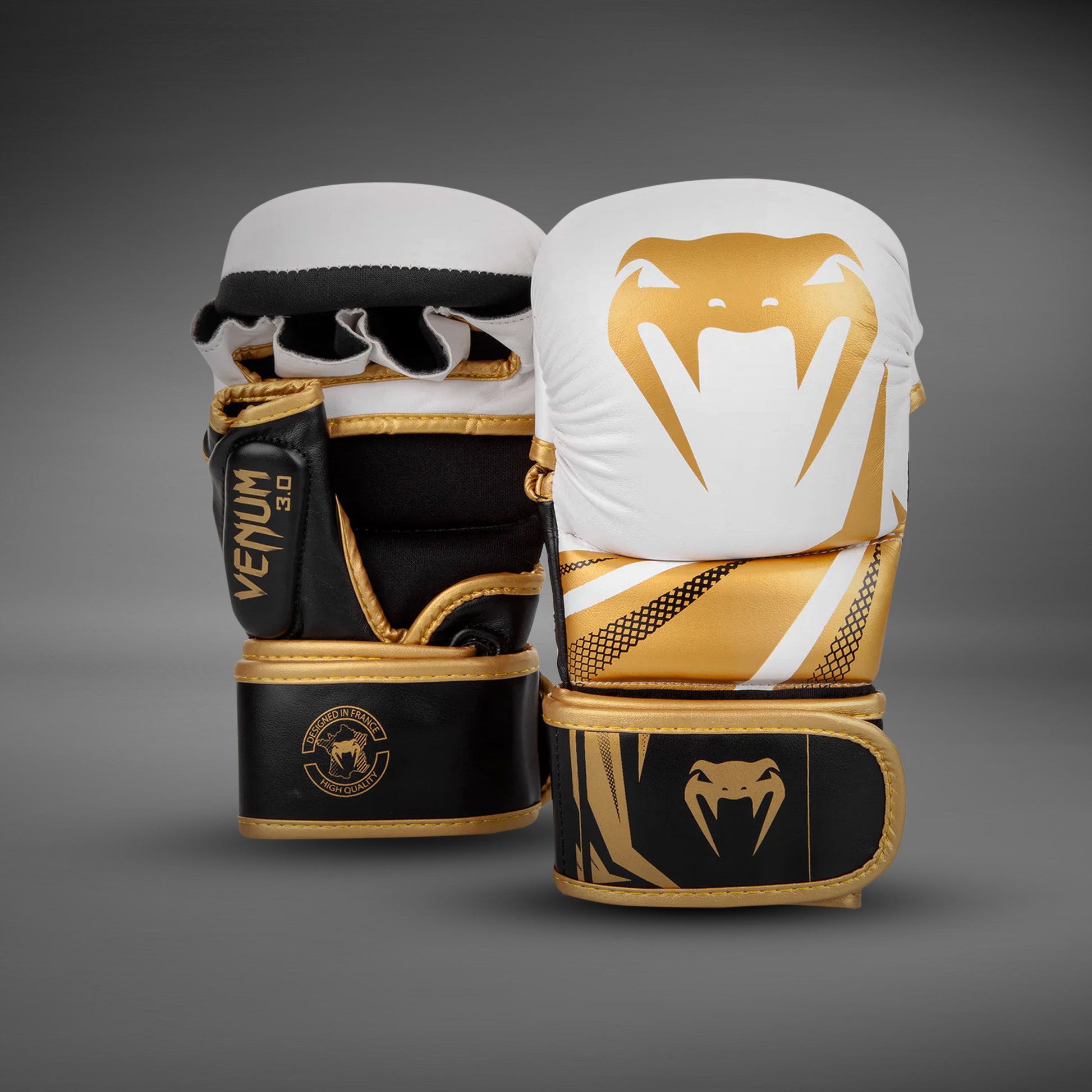 golden handschuhe Venum Challenger 3.0 MMA-Sparring-Handschuhe - Weiß/Gold