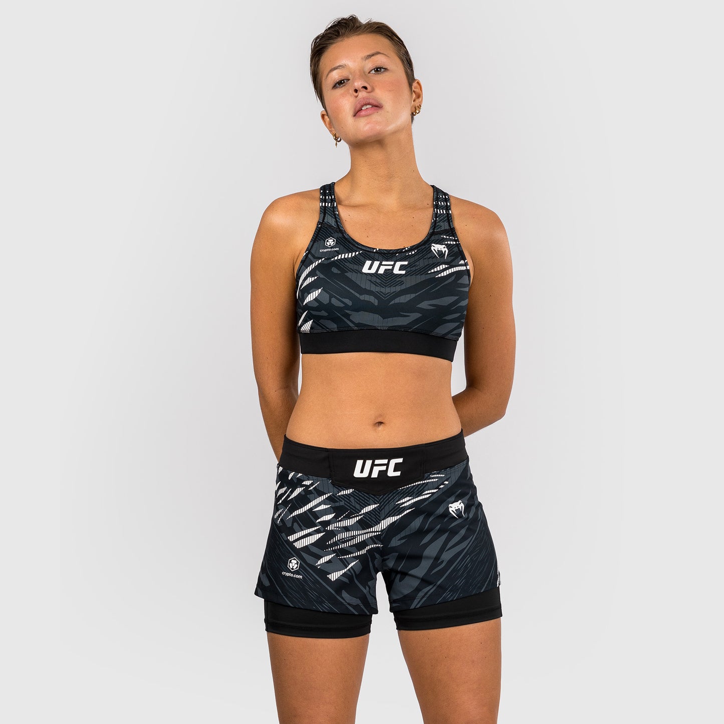UFC Fusion by Venum Personalized Authentic Fight Night Damen Fight Short - Schwarz