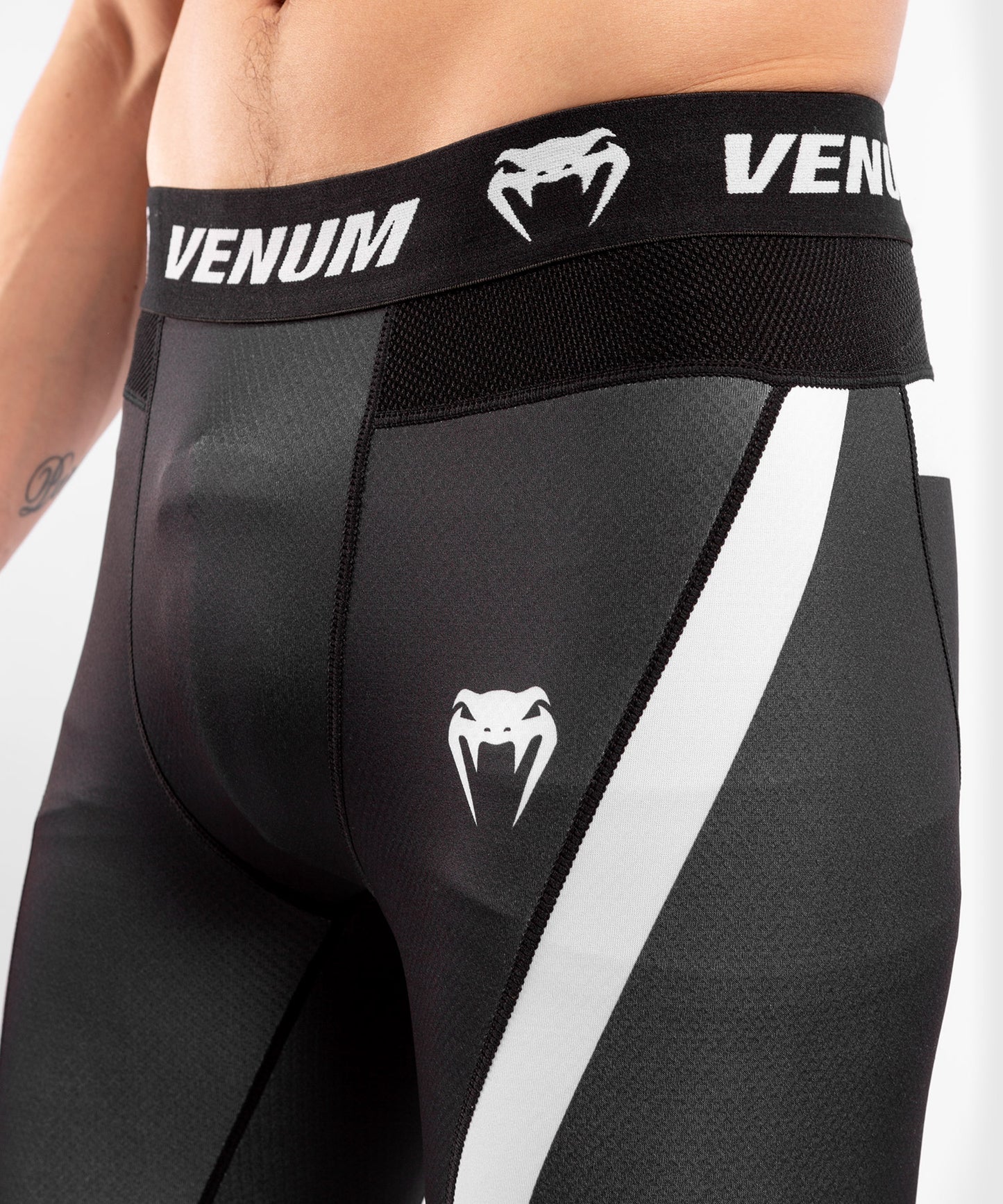 Venum No Gi 3.0 Kompressionshose - Schwarz/Weiß