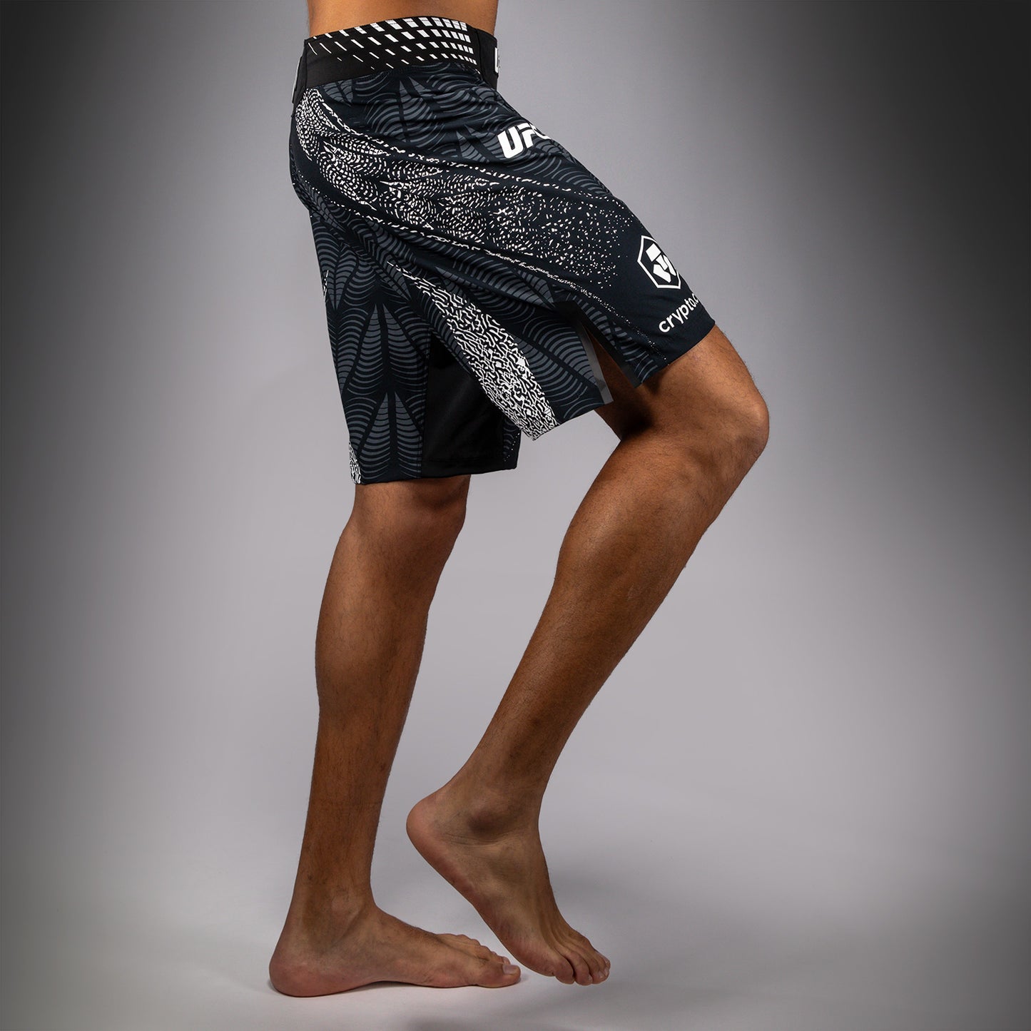 UFC Zenith by Venum Authentic Fight Night Lange Passform Fight Short Herren Personalisiert - Schwarz