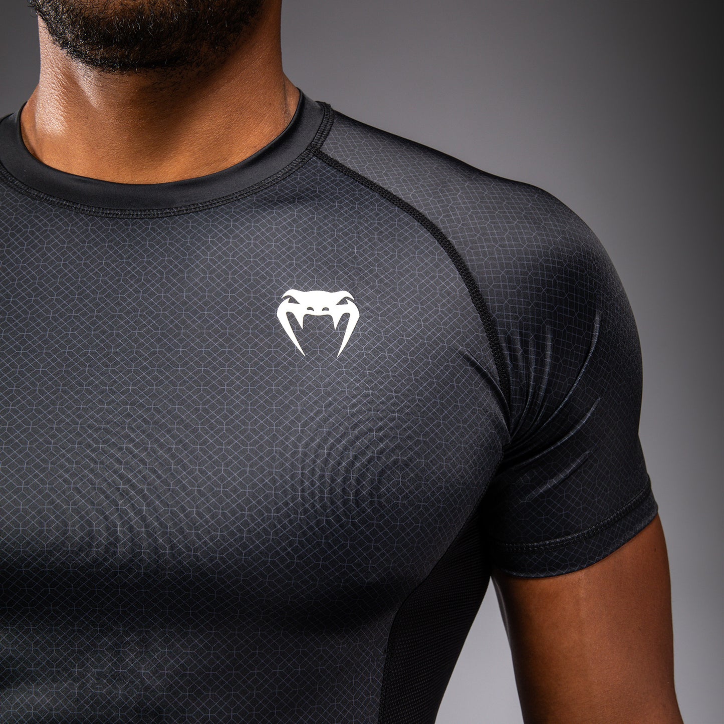 Venum x Roger Gracie Academy Kurzarm Rashguard - Schwarz