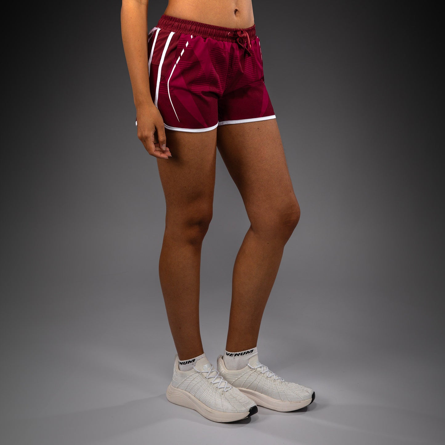 Venum Adrenaline Damen Trainingsshorts – Burgund/Rosa