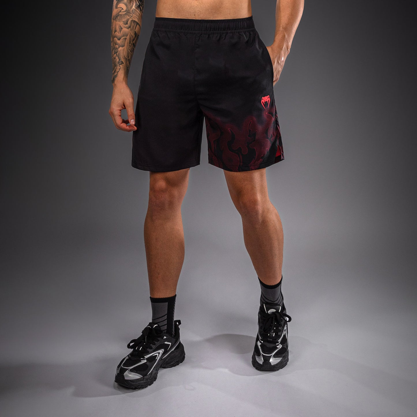 Venum Spectre Trainingsshorts – Schwarz/Rot