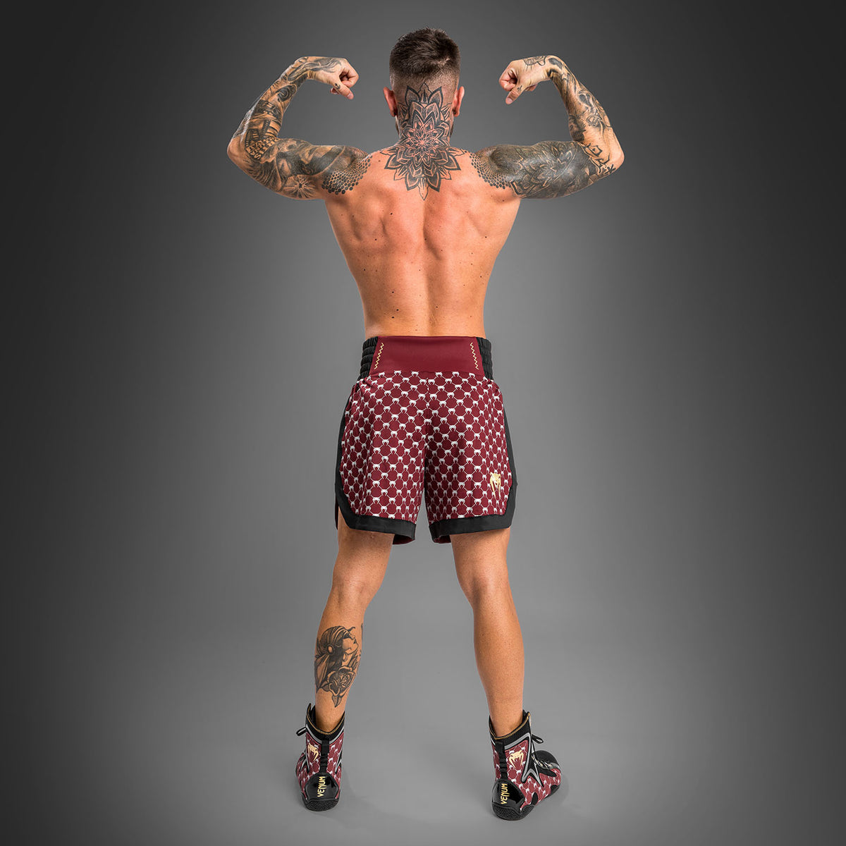 Venum Monogram Boxershorts - Schwarz/Burgund
