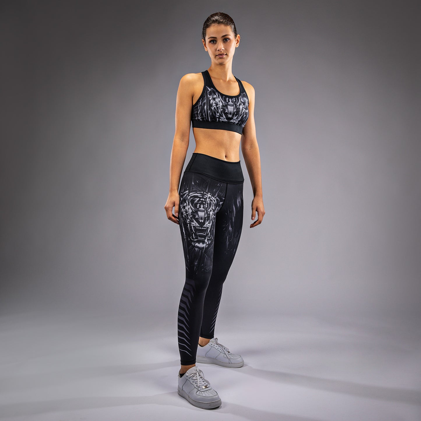 Venum Tiger Damen Leggings - Schwarz/Silber