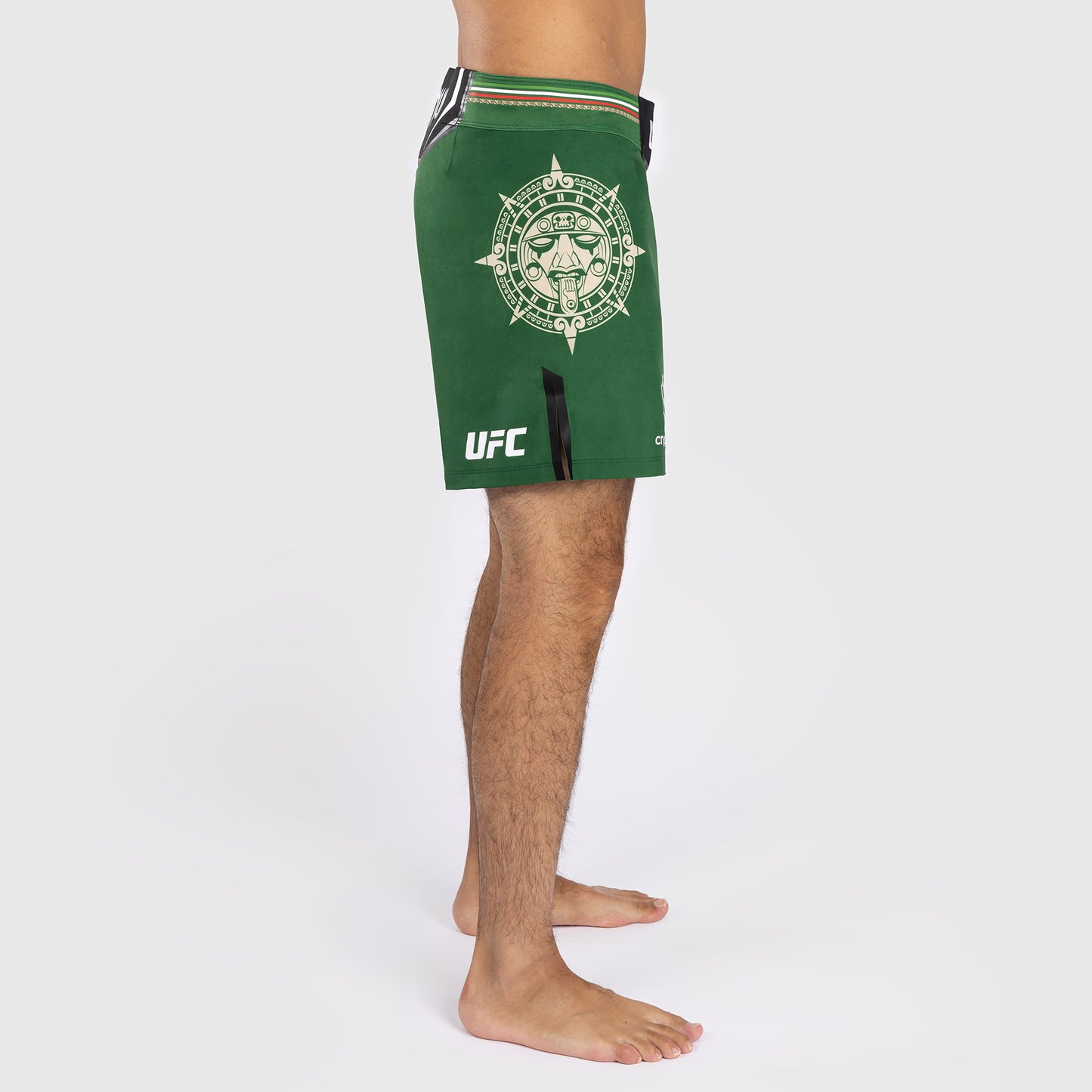 Noche UFC by Venum  Authentic Fight Night Herren Kampfhose - Kurze Passform - Grün