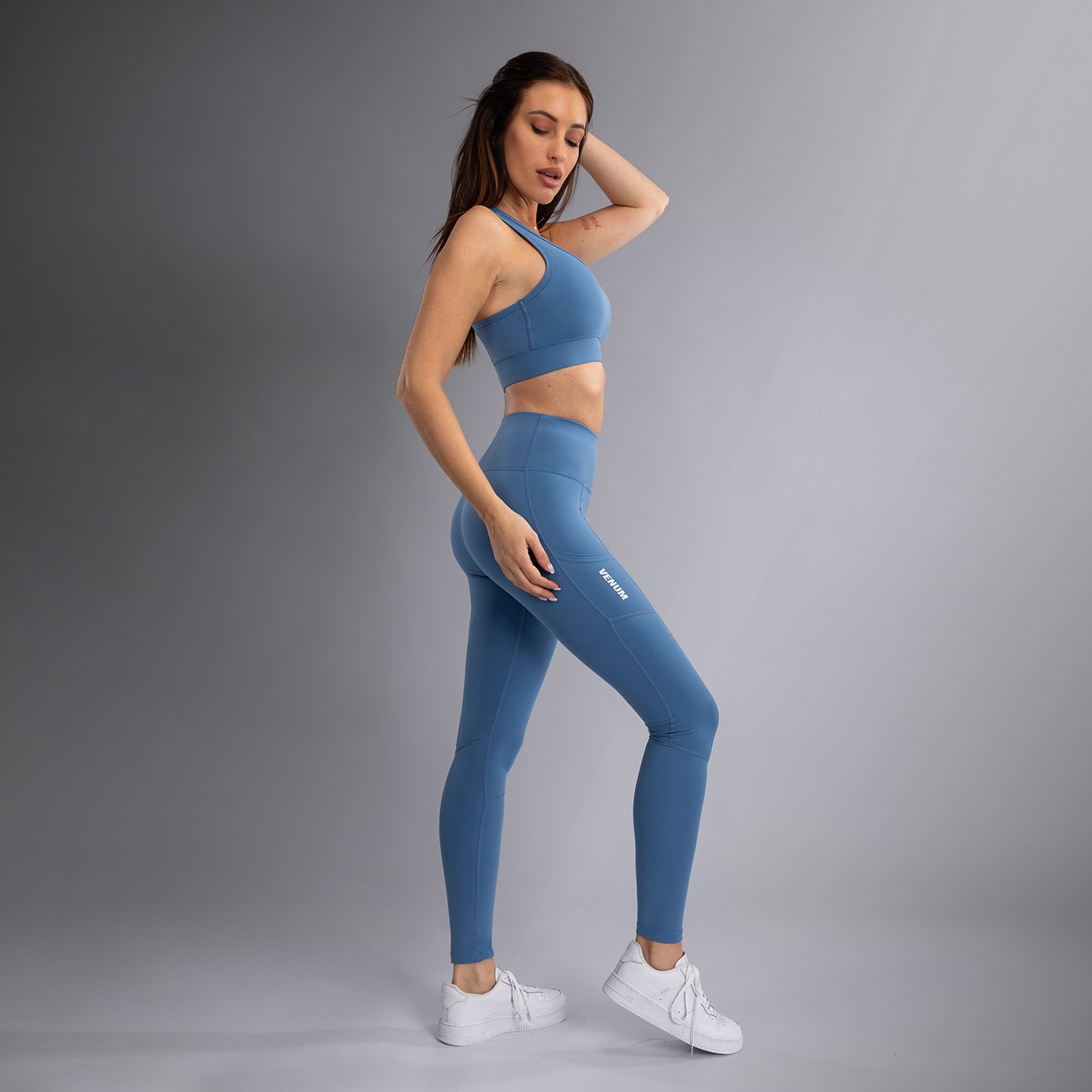 Venum Essential Damen Performance Leggings - Sturmblau