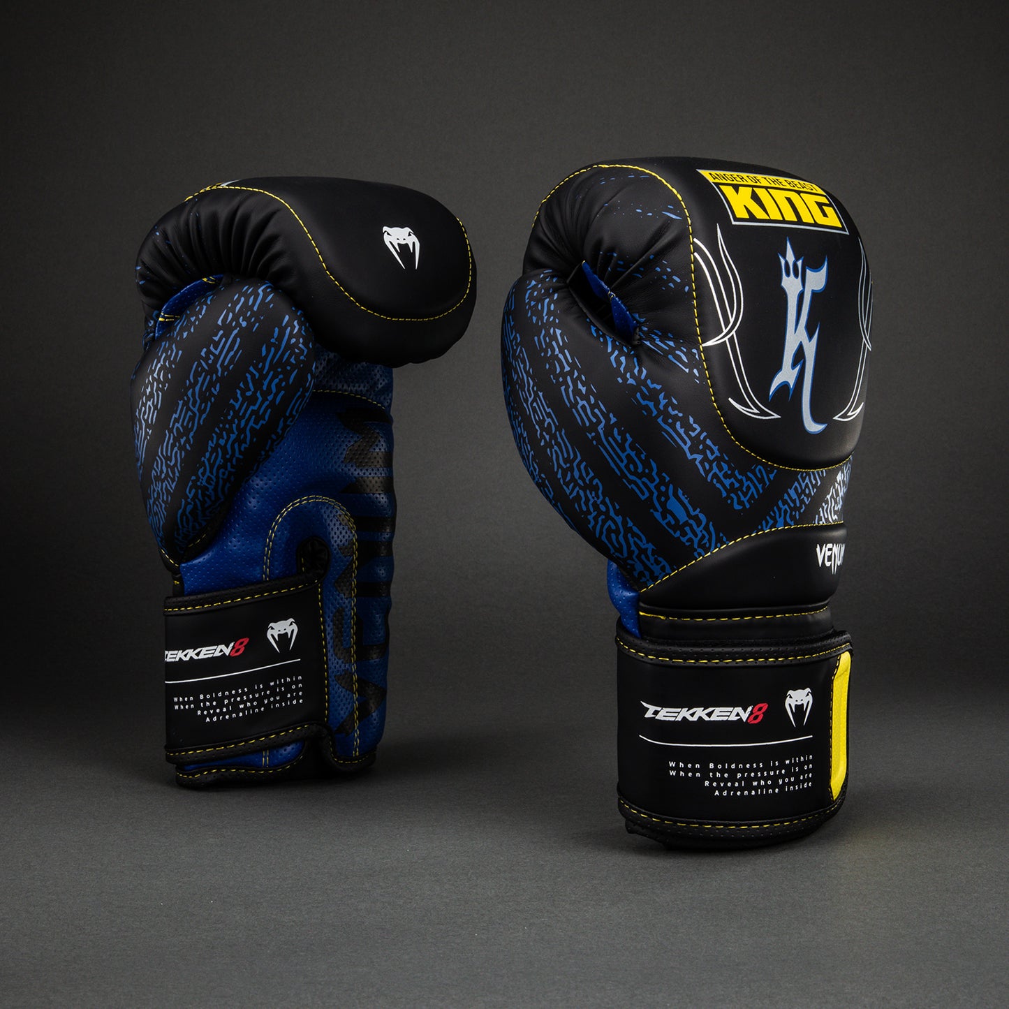Venum x TEKKEN 8 Boxhandschuhe - King - Schwarz/Gelb