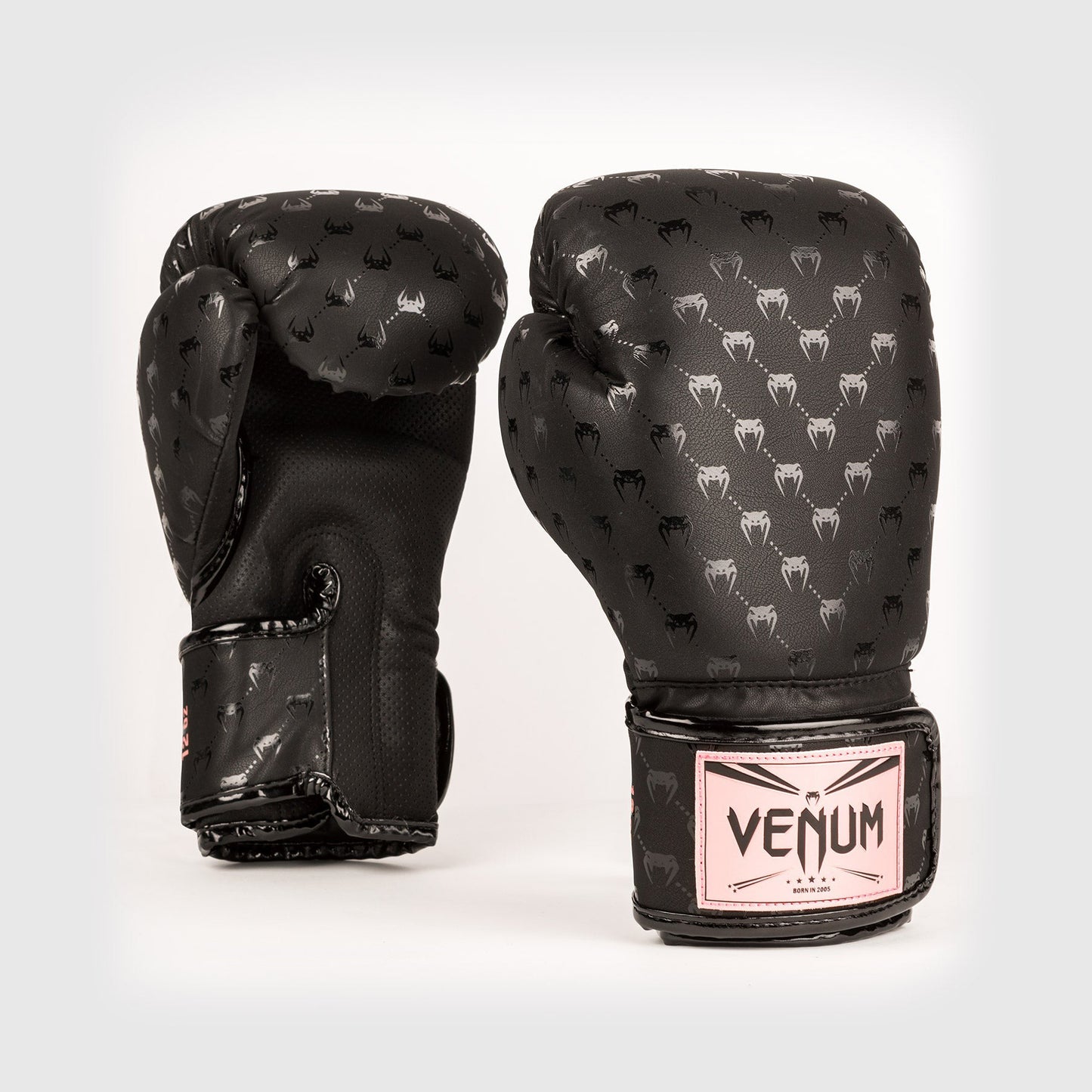 Venum Impact Monogram Boxing Gloves – Schwarz/Roségold