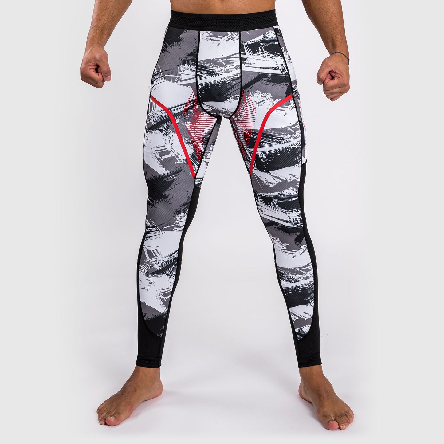 Venum Electron 3.0 Kompressionshosen - Grau/Rot