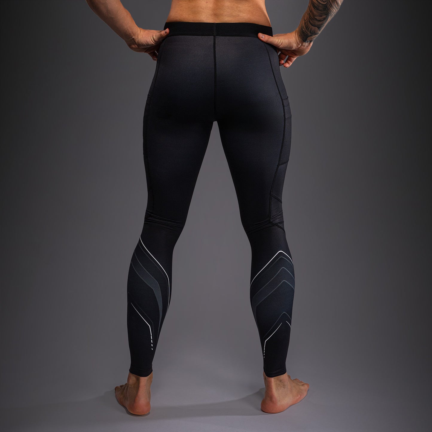 Venum Streamline Spats – Schwarz/Weiß