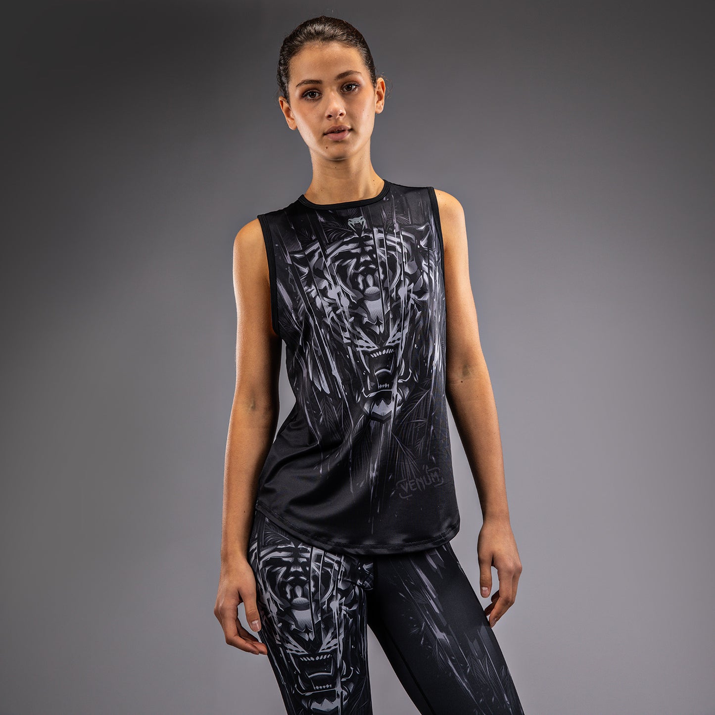 Venum Tiger Damen Tanktop - Schwarz/Silber