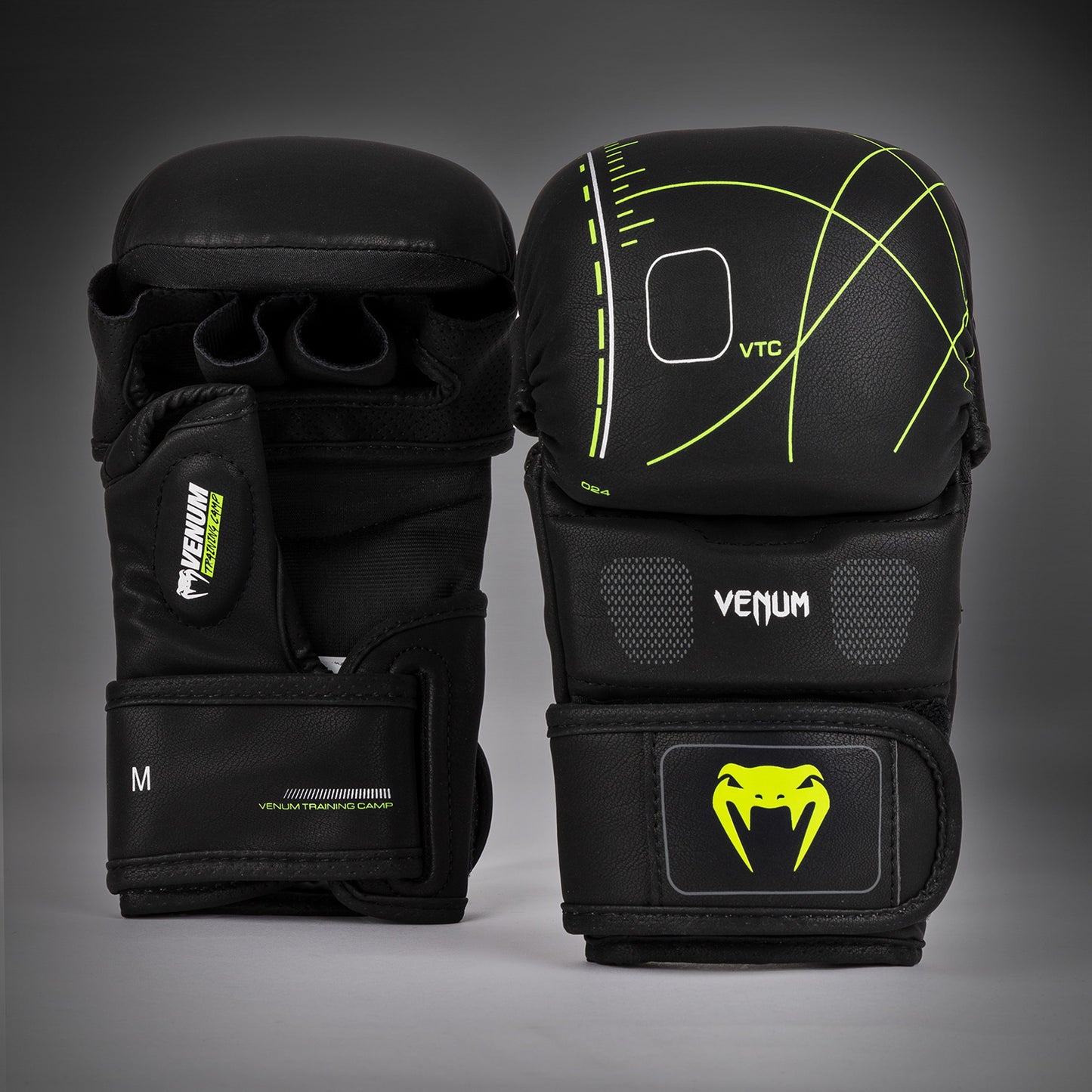 mma handschuhe training Venum Training Camp 4.0 MMA Sparring Handschuhe - Schwarz/Neon Grün
