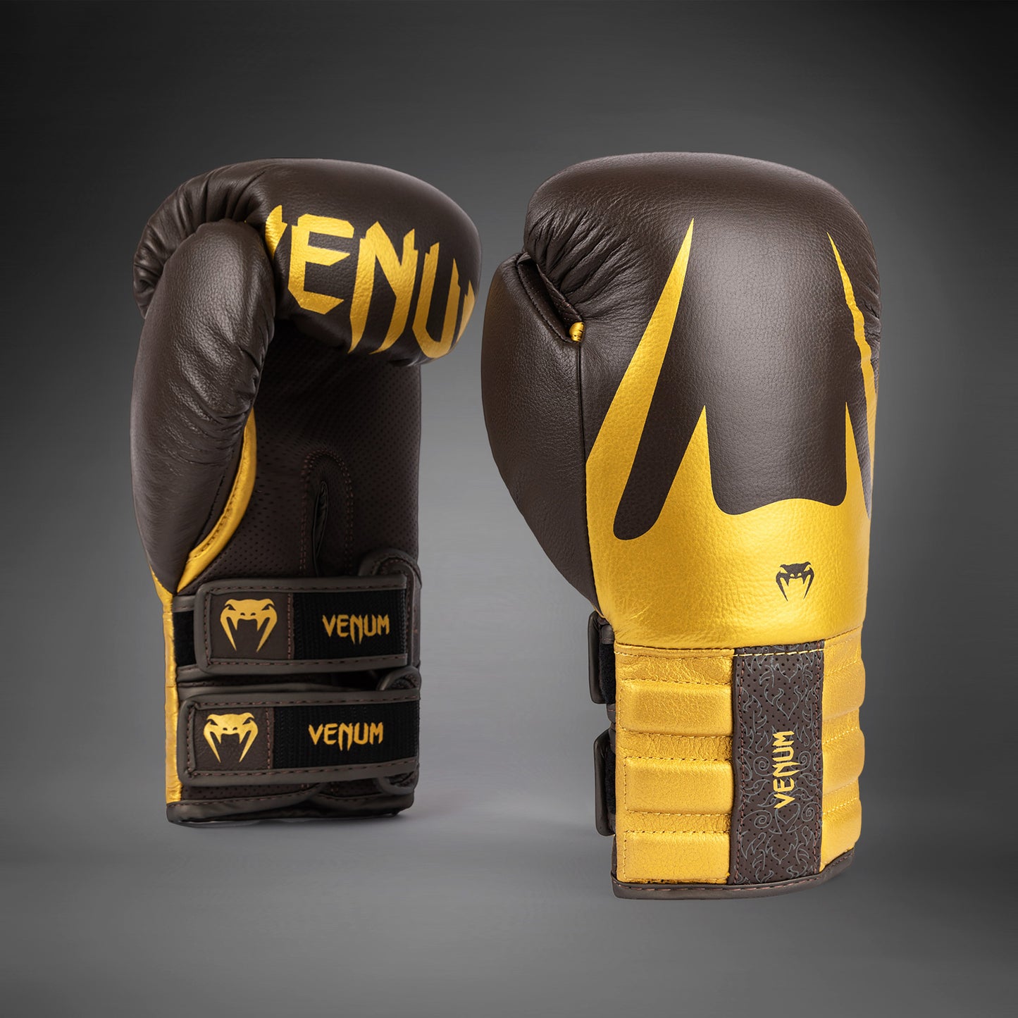 Venum Reverso Boxhandschuhe - Schokolade/Gold