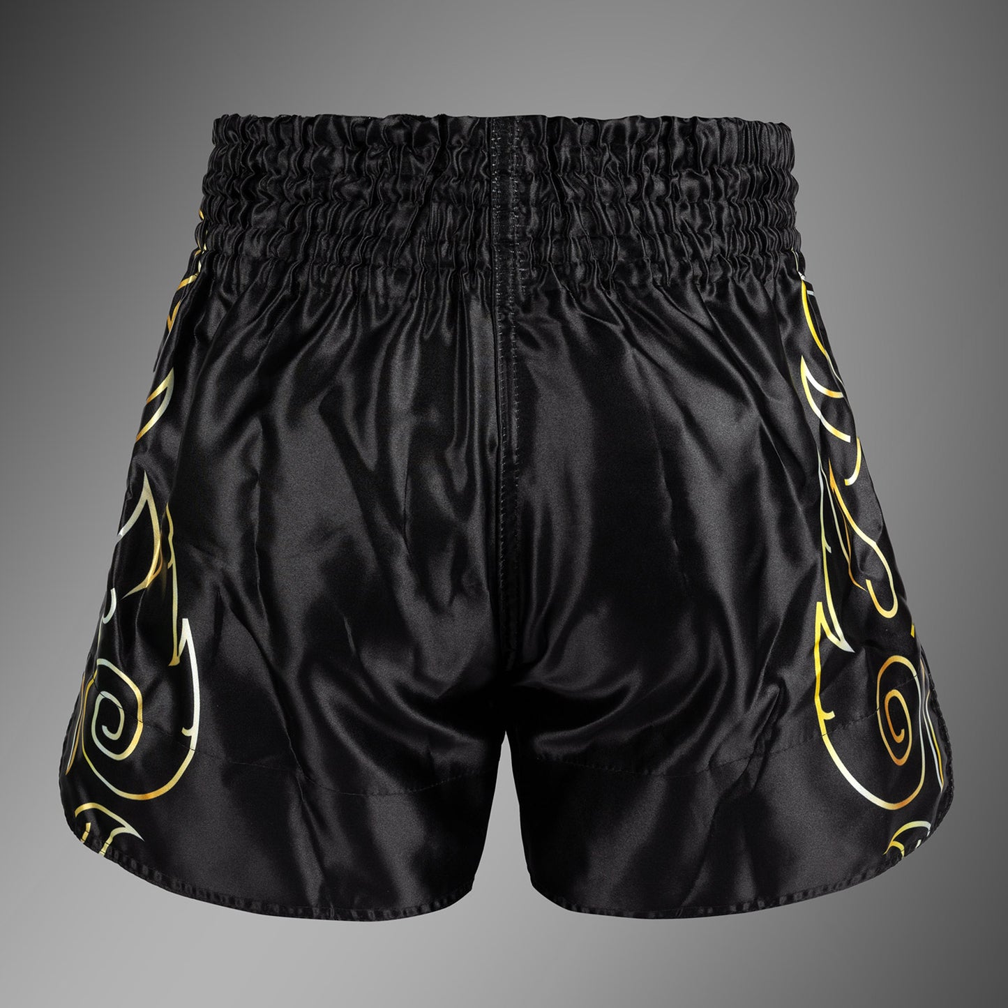 Venum VTC Flames Muay Thai Shorts - Schwarz/Gold
