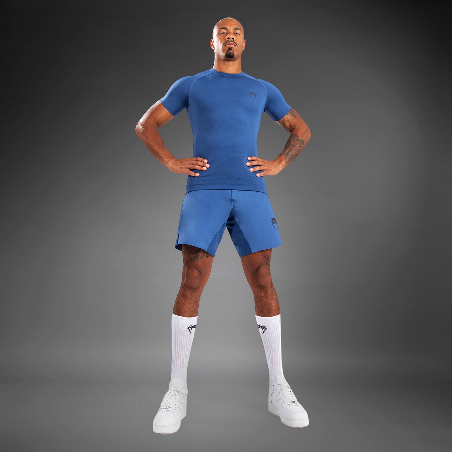 Venum Contender Herren Kurzarm Rashguard - Blau