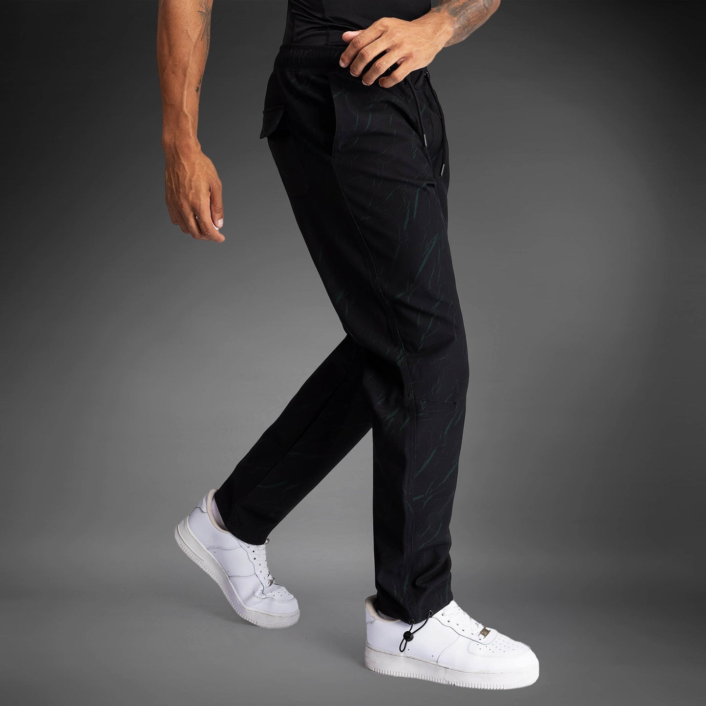 Venum Trooper Herren Trainingshose - Schwarz/Waldgrün
