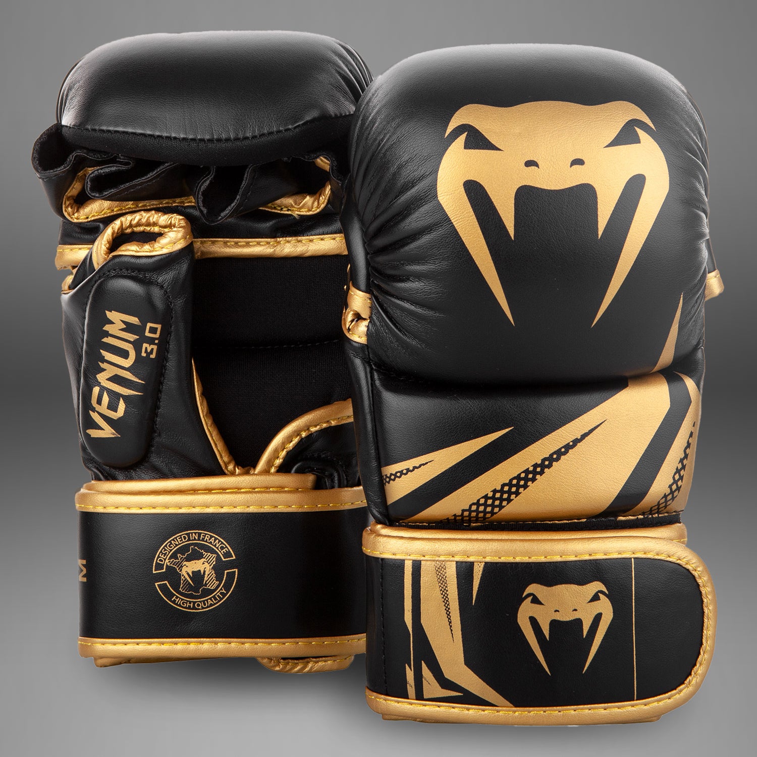 goldene handschuhe Venum Challenger 3.0 MMA-Sparring-Handschuhe - Schwarz/Gold