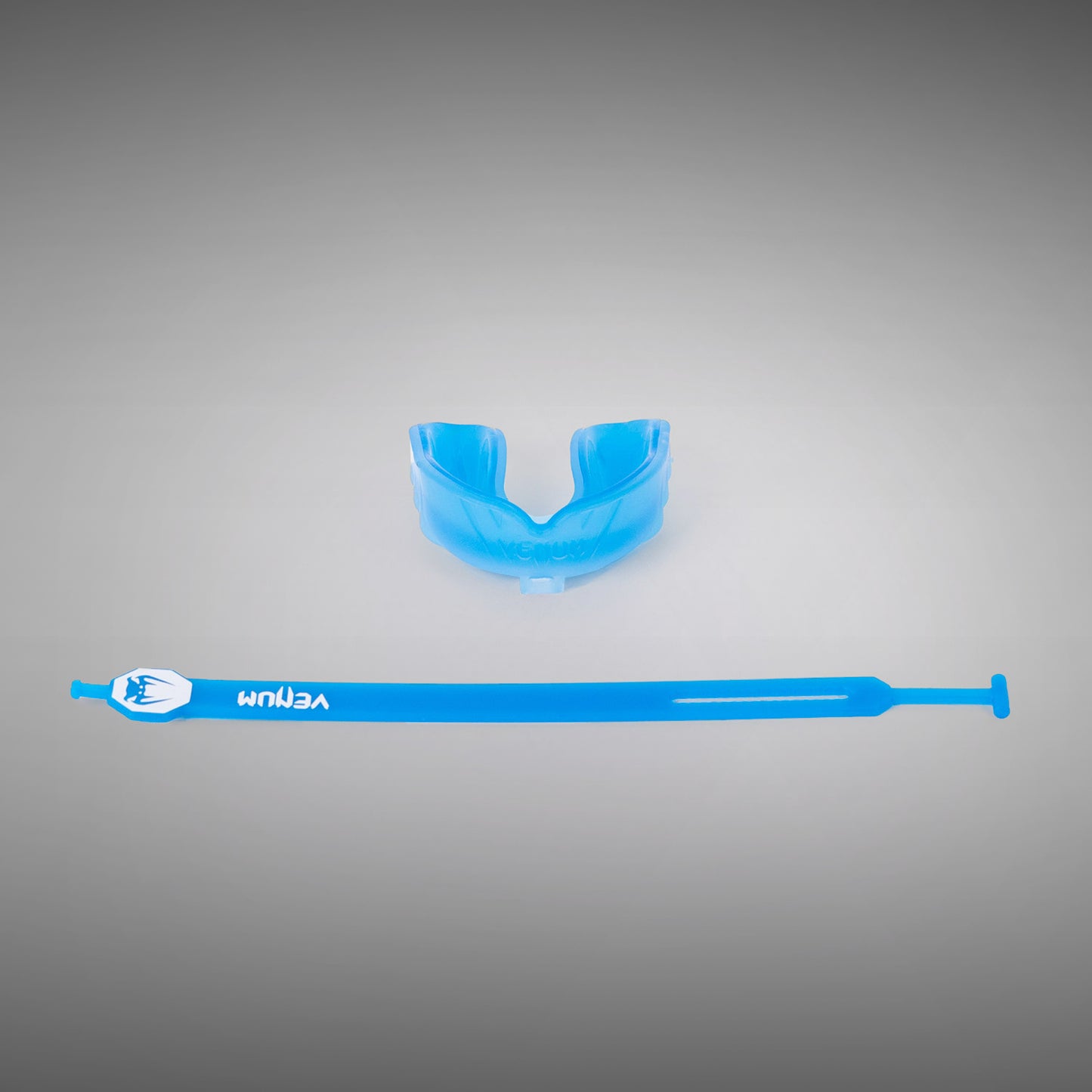 Venum Challenger Mundschutz Mit Riemen/Ohne Riemen - Blau Transparent