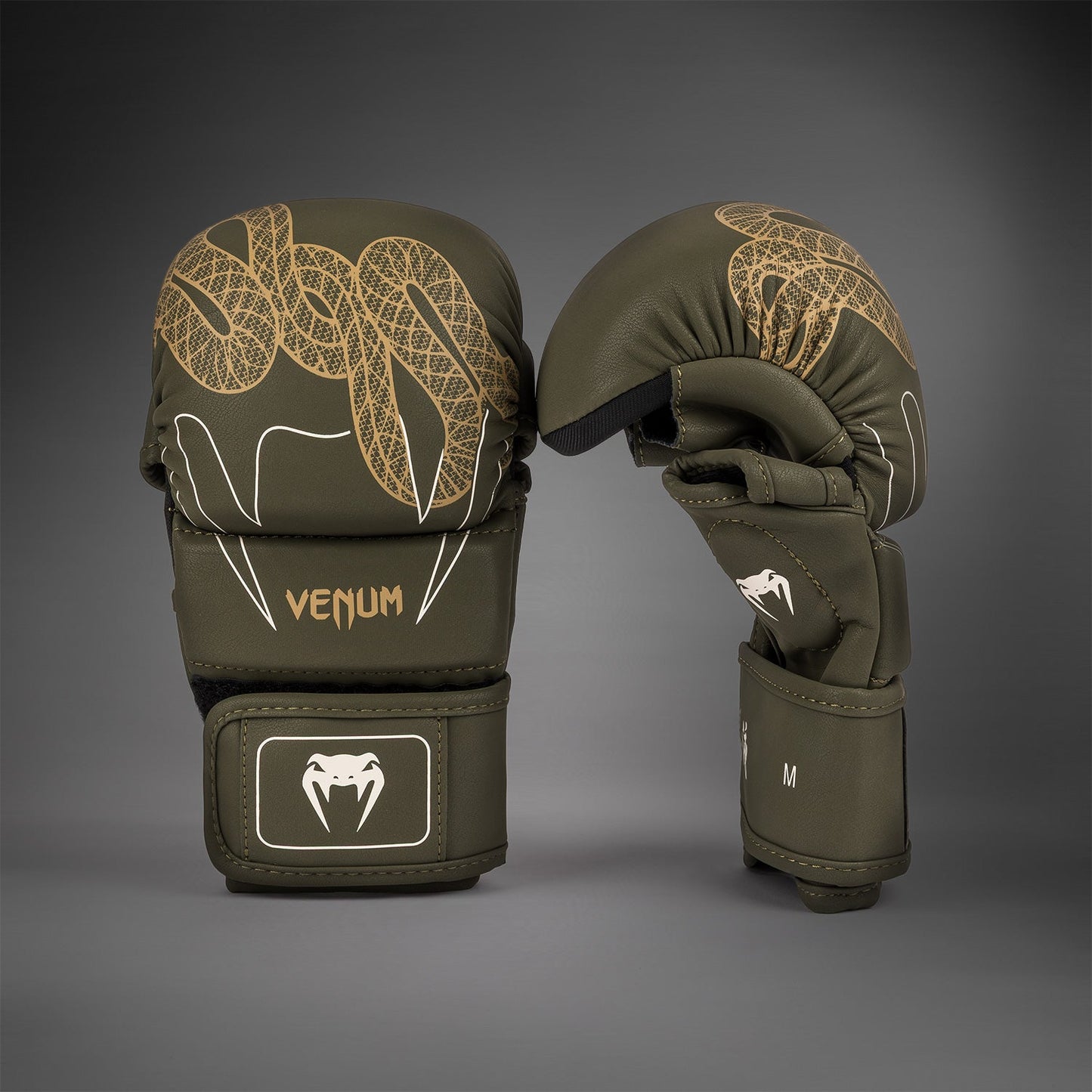 Venum Serpenti Sparring Handschuhe – Khaki/Bronze/Ivory